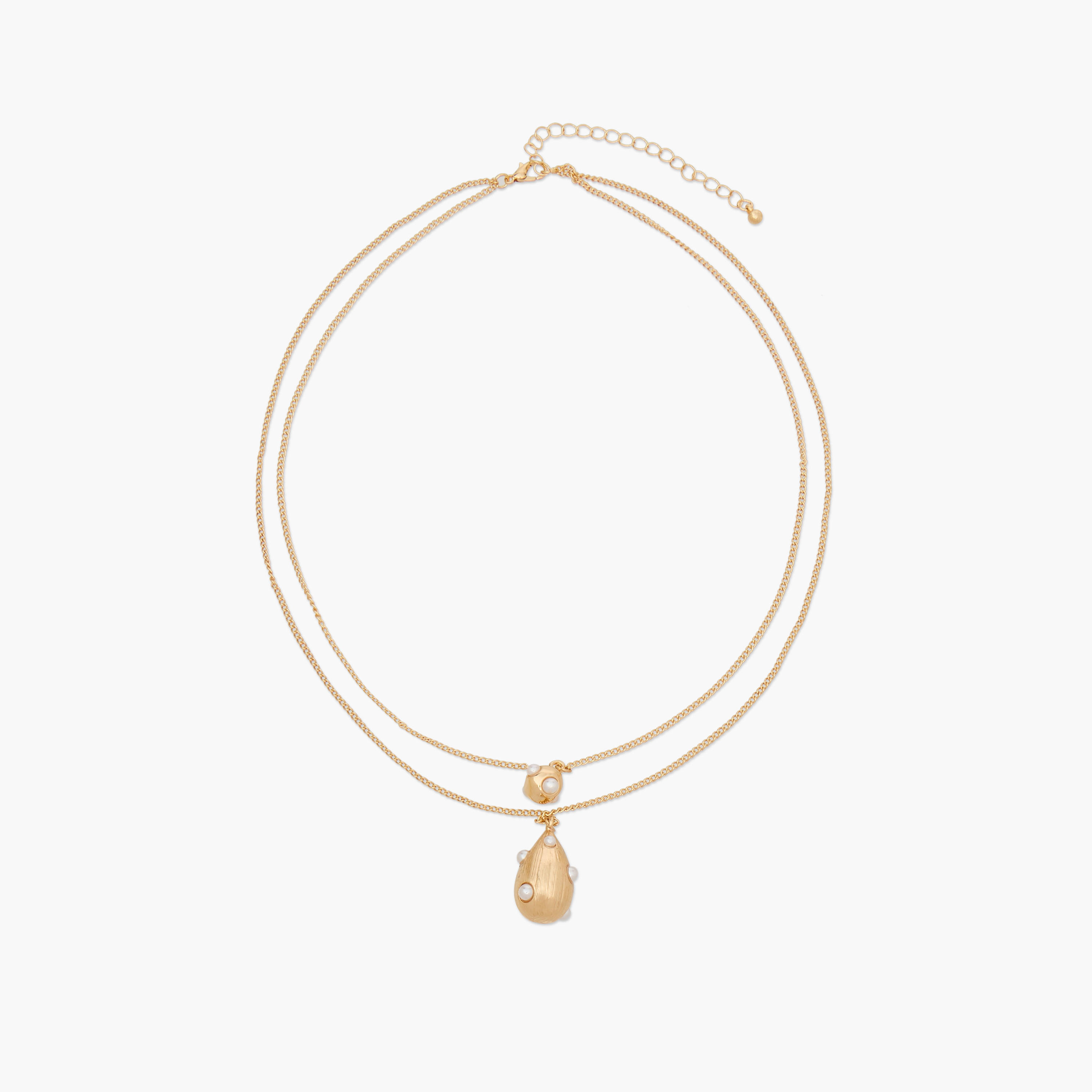 عقد بدلاية مزينة باللؤلؤ وبمشبك إغلاق-women-watchesandjewellery-jewellery-necklacesandpendants-image-1