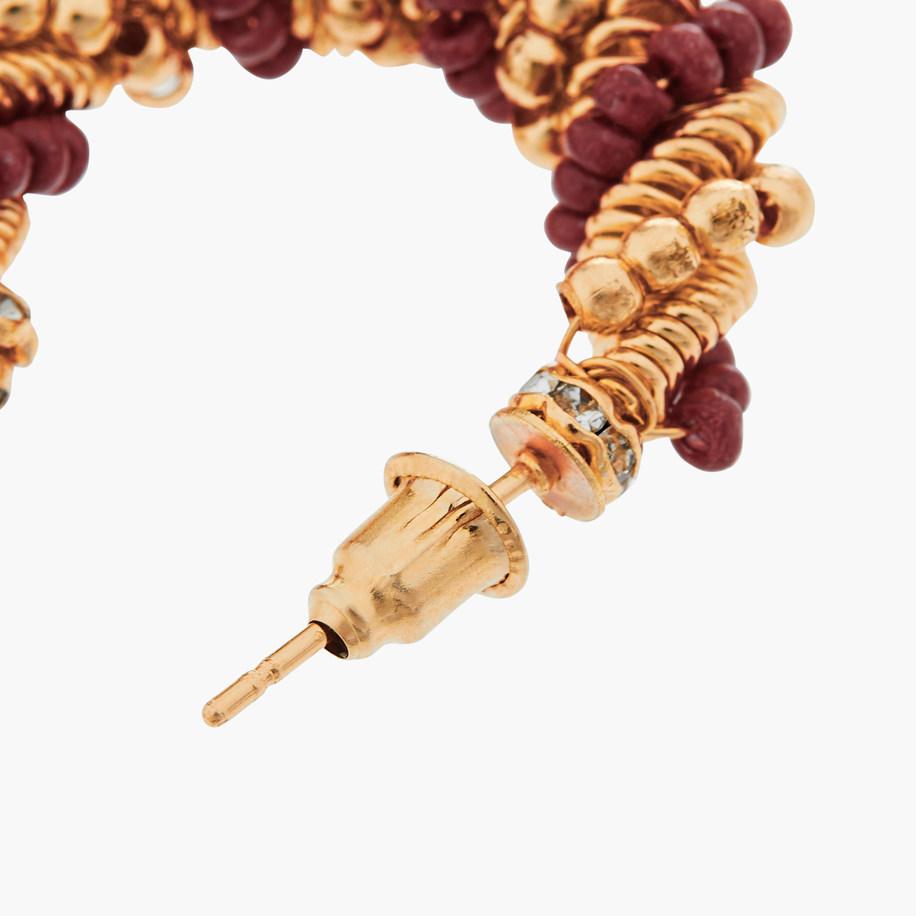حلقان نصف طوق متنوعة بمكبس إغلاق خلفي - طقم من زوجين-women-watchesandjewellery-jewellery-earrings-image-6