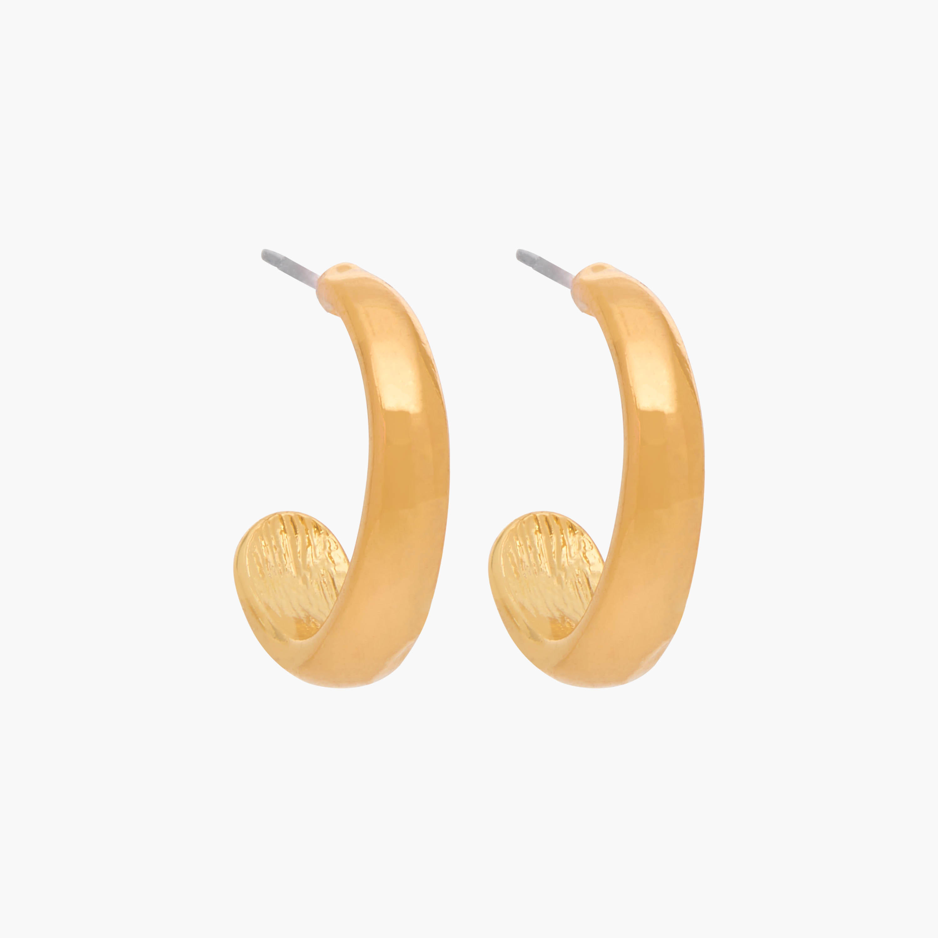 حلقان طوق مزيّنة بمكبس إغلاق خلفي - طقم من قطعتين-women-watchesandjewellery-jewellery-earrings-image-3