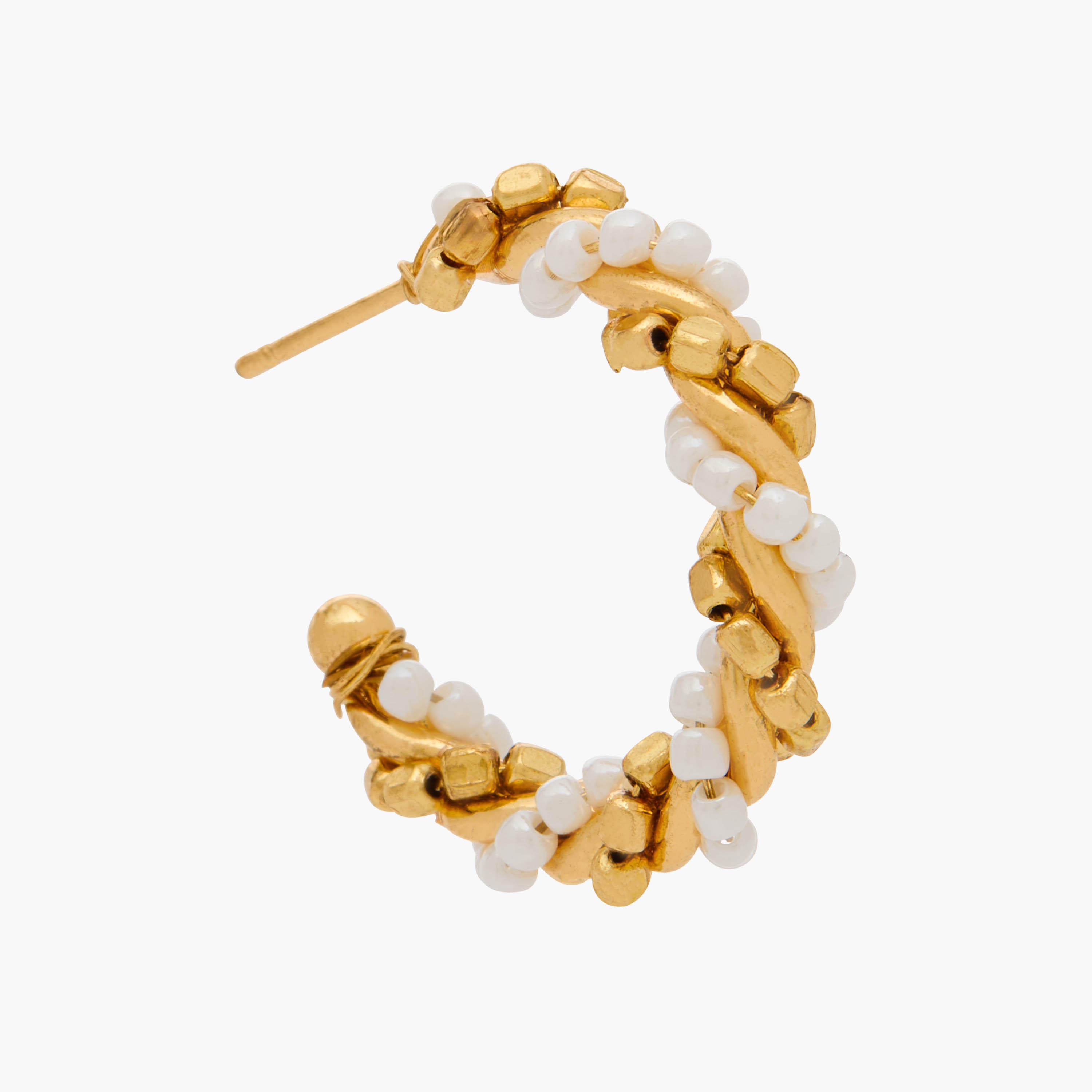 حلقان طوق مزيّنة بمكبس إغلاق خلفي - طقم من قطعتين-women-watchesandjewellery-jewellery-earrings-image-8