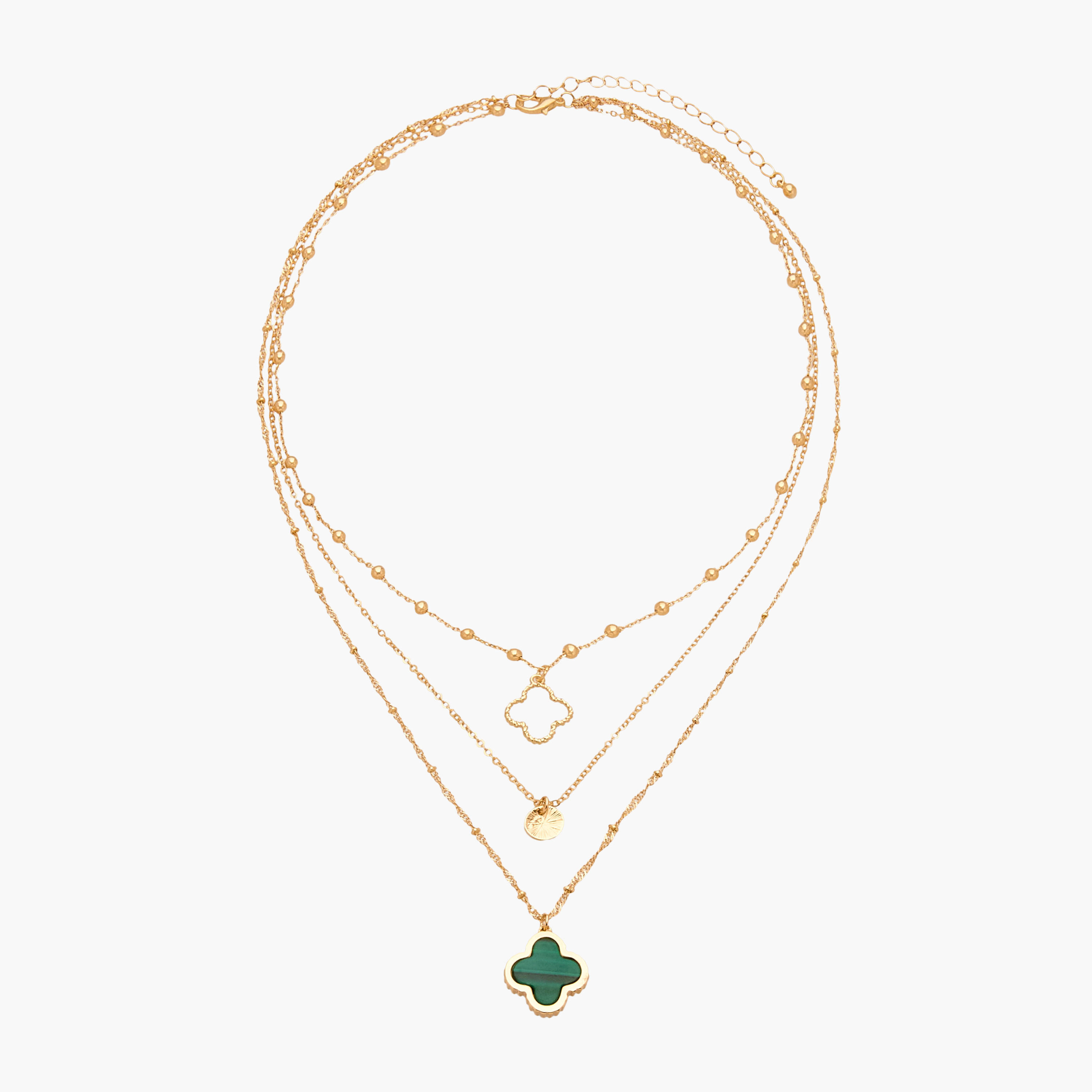 عقد بطبقات ودلايات ومشبك إغلاق-women-watchesandjewellery-jewellery-necklacesandpendants-image-1