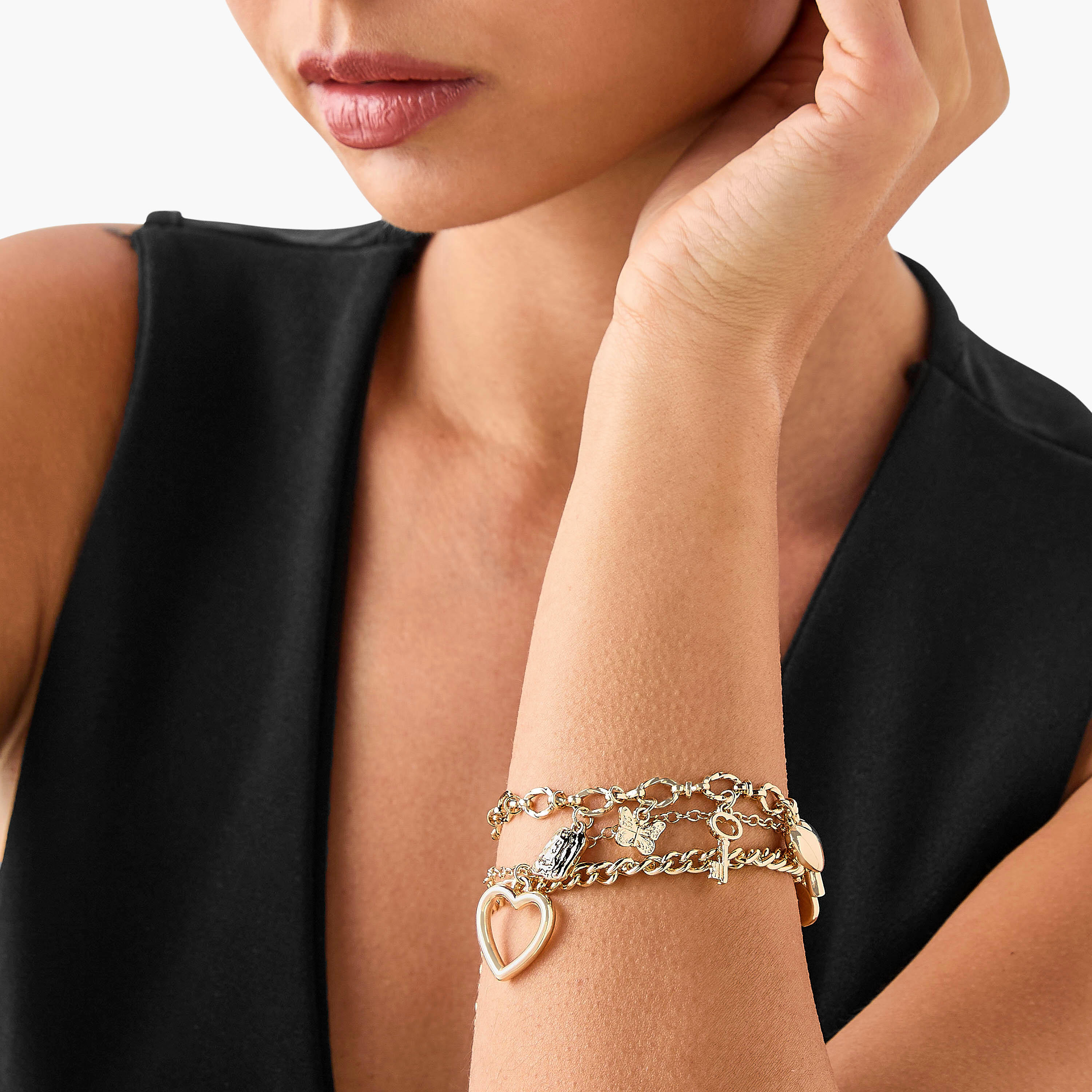 Set of 3 - Assorted Bracelets with Lobster Clasp Closure-women-watchesandjewellery-jewellery-banglesandbracelets-image-2