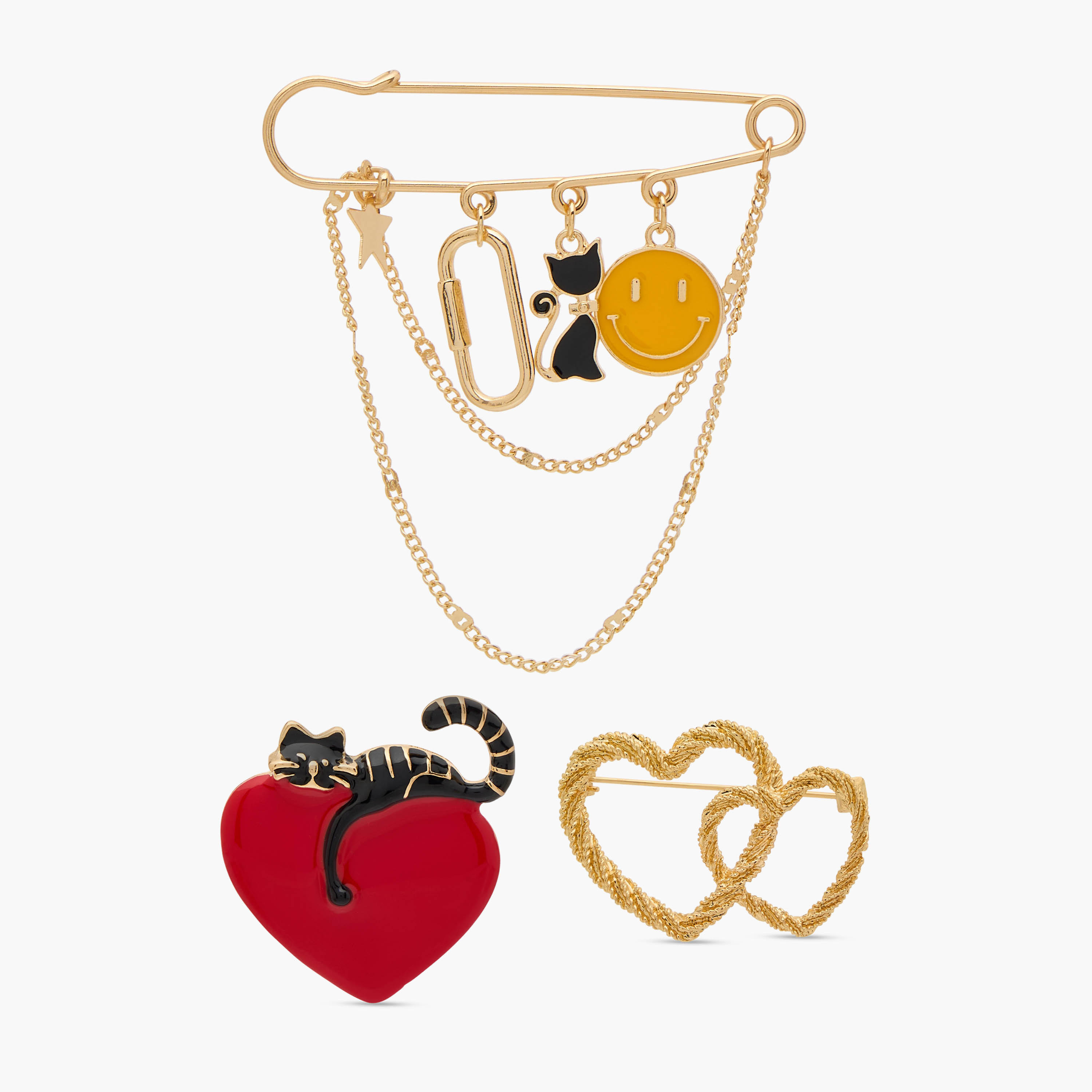 Set of 3 - Assorted Brooch-women-clothingaccessories-novelties-image-1