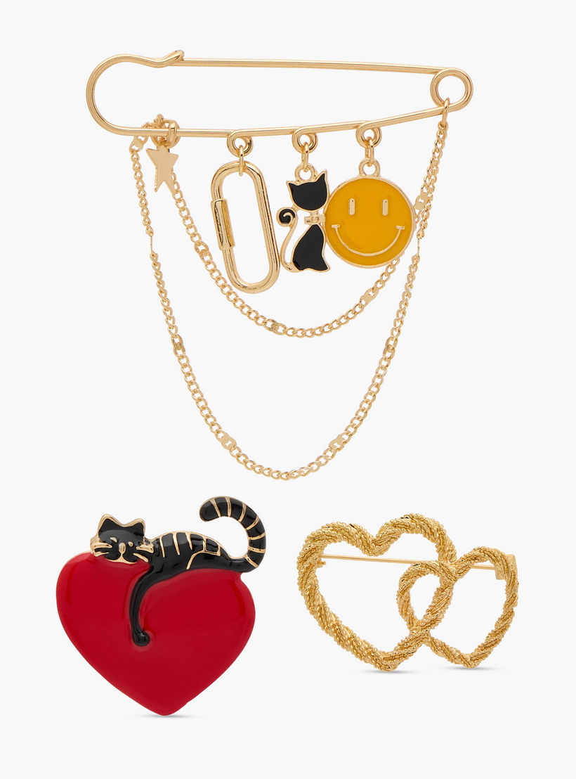 Set of 3 - Assorted Brooch-women-clothingaccessories-novelties-image-1