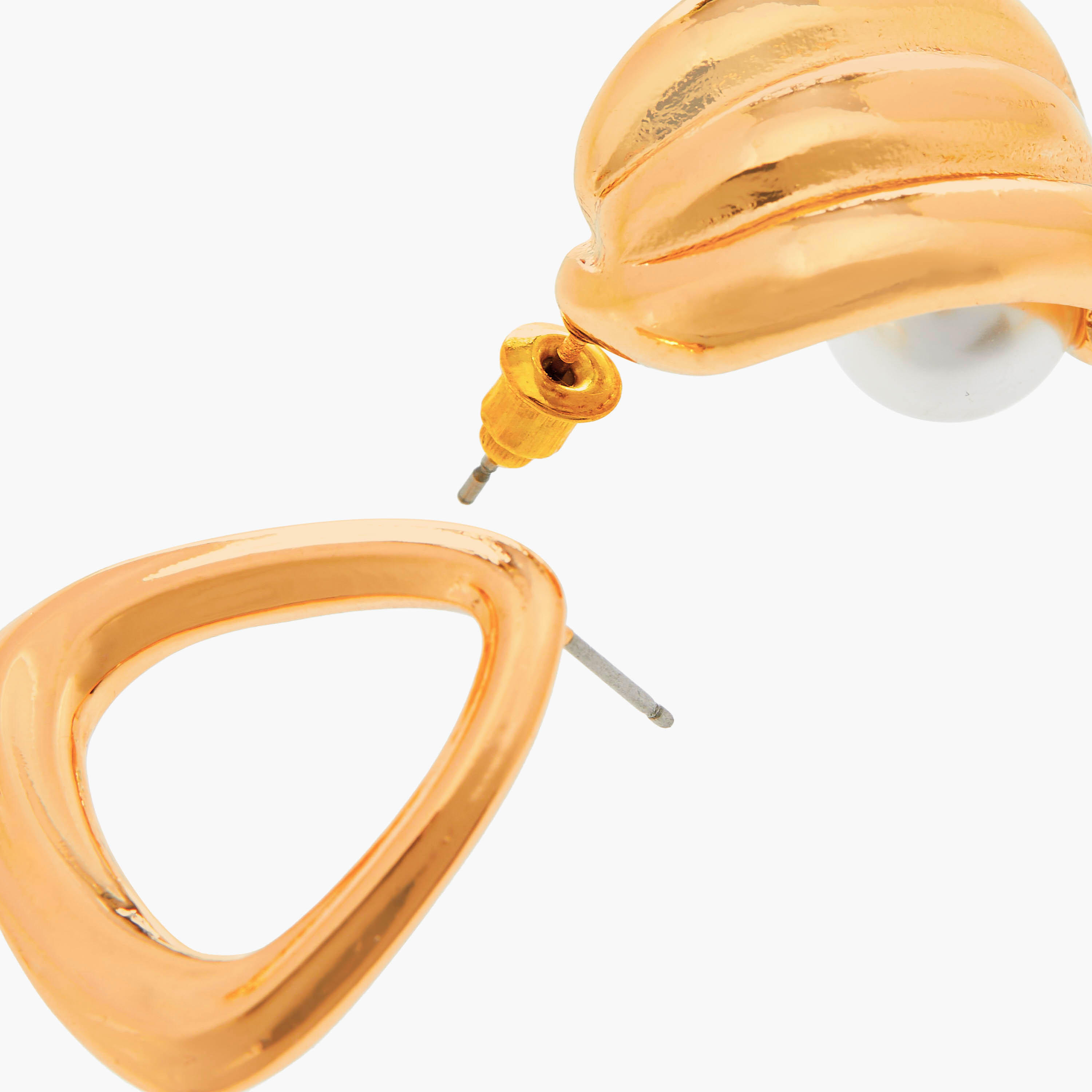 حلقان متنوعة بمكبس إغلاق خلفي - طقم من 3 أزواج-women-watchesandjewellery-jewellery-earrings-image-2