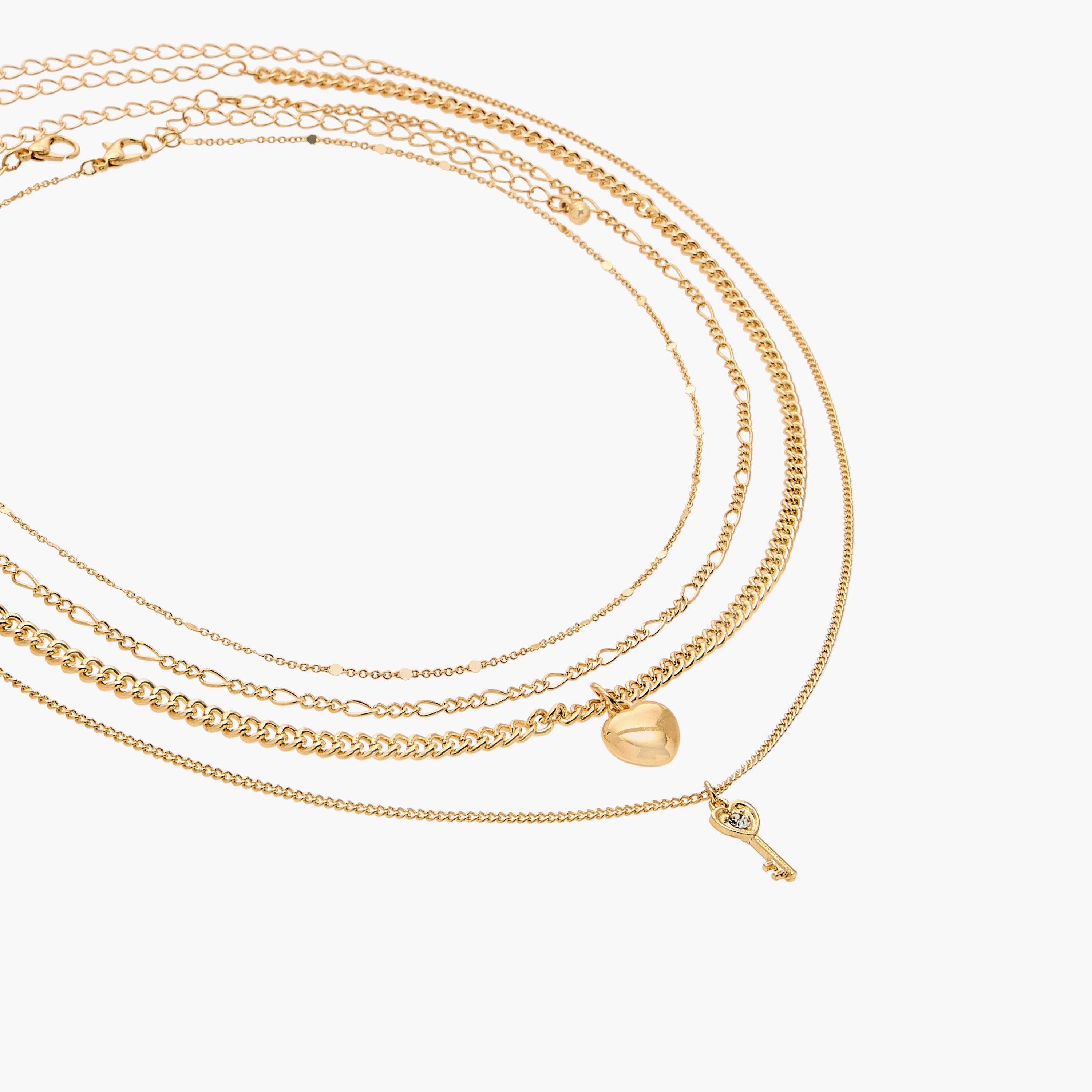 أعقاد متنوعة بمشبك إغلاق - طقم من 4 قطع-women-watchesandjewellery-jewellery-necklacesandpendants-image-7