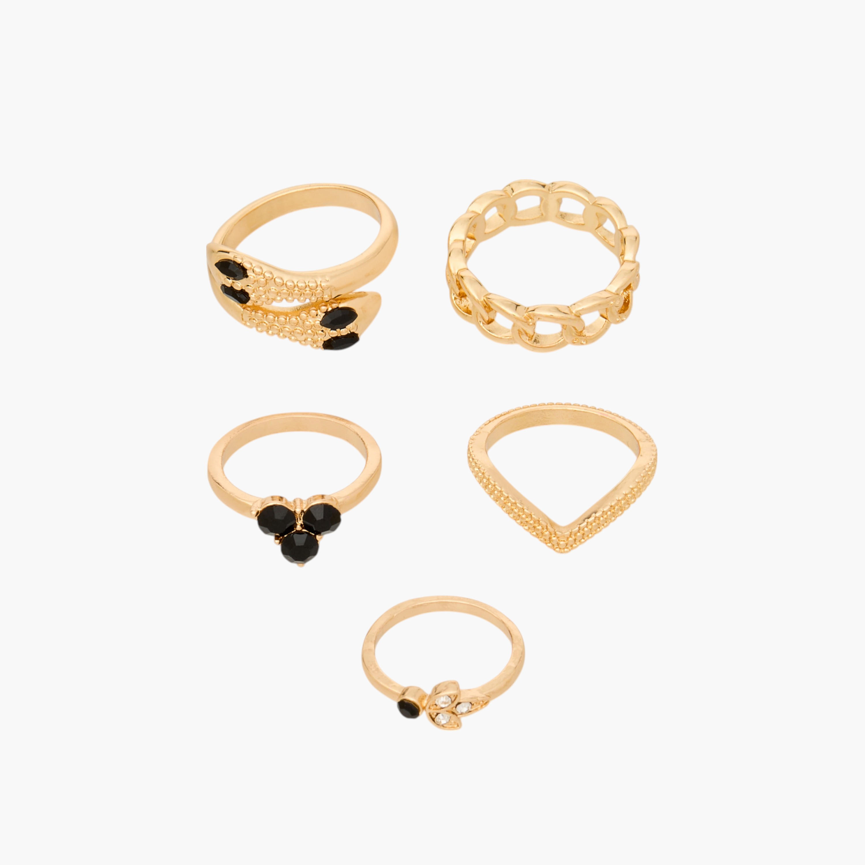 Set of 5 - Assorted Ring-women-watchesandjewellery-jewellery-rings-image-1