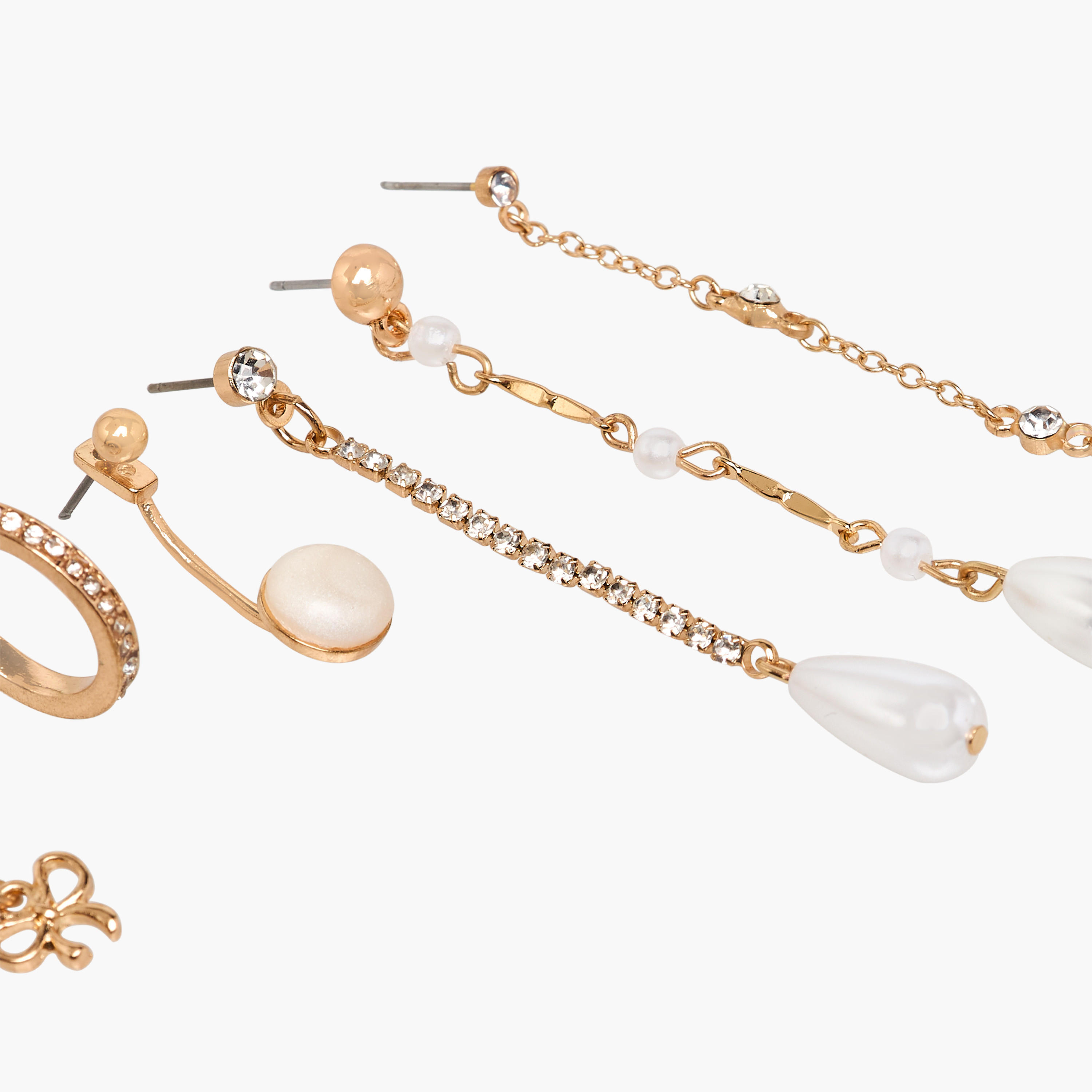حلقان متنوعة - طقم 6 أزواج-women-watchesandjewellery-jewellery-earrings-image-5