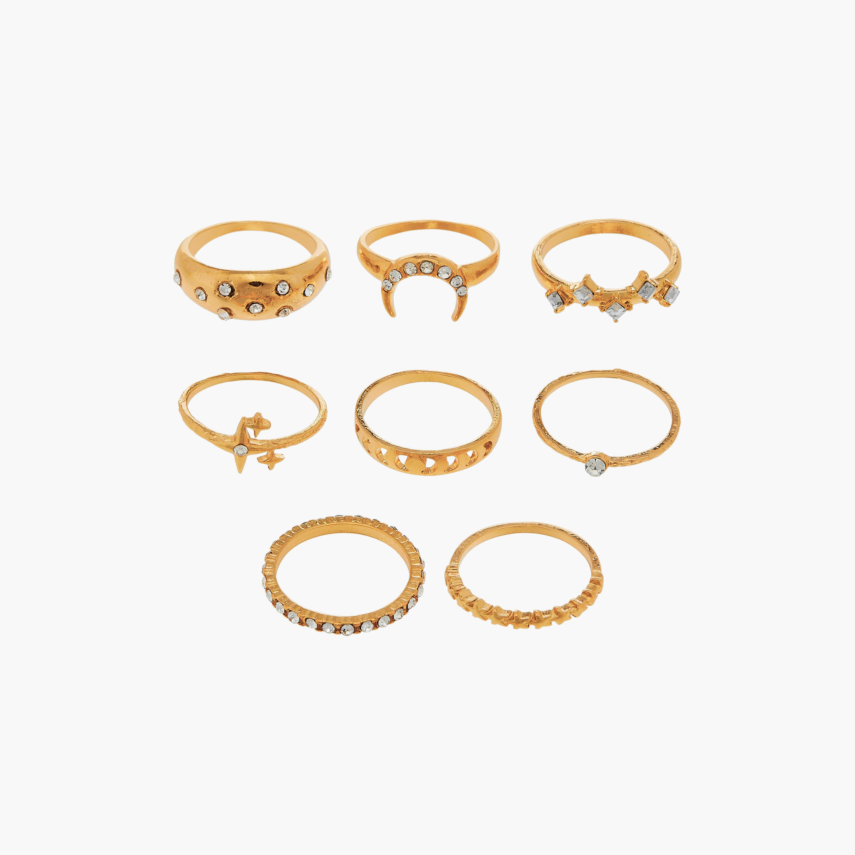 Set of 8 - Assorted Ring-women-watchesandjewellery-jewellery-rings-image-1