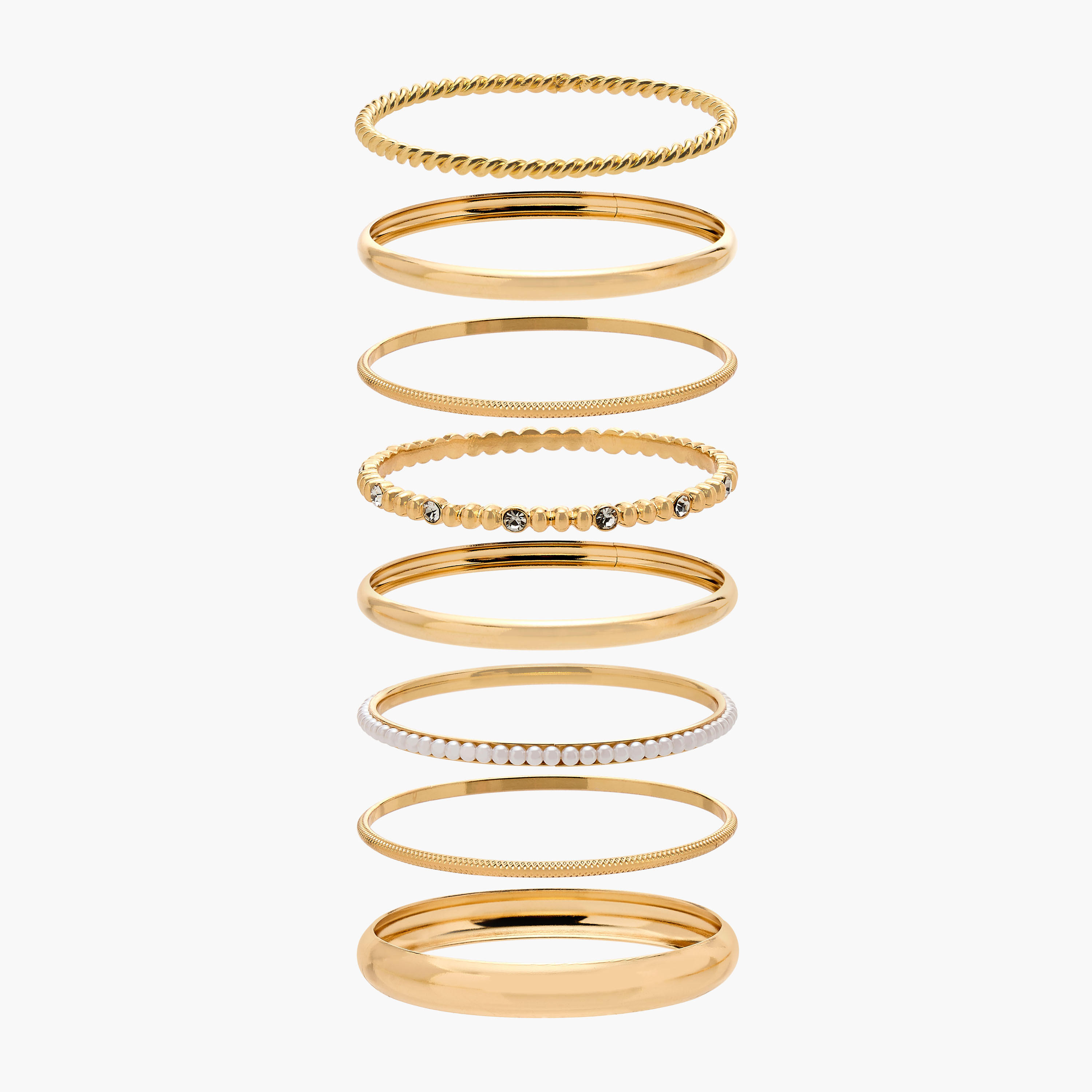 Set of 8 - Assorted Metallic Bangle-women-watchesandjewellery-jewellery-banglesandbracelets-image-1