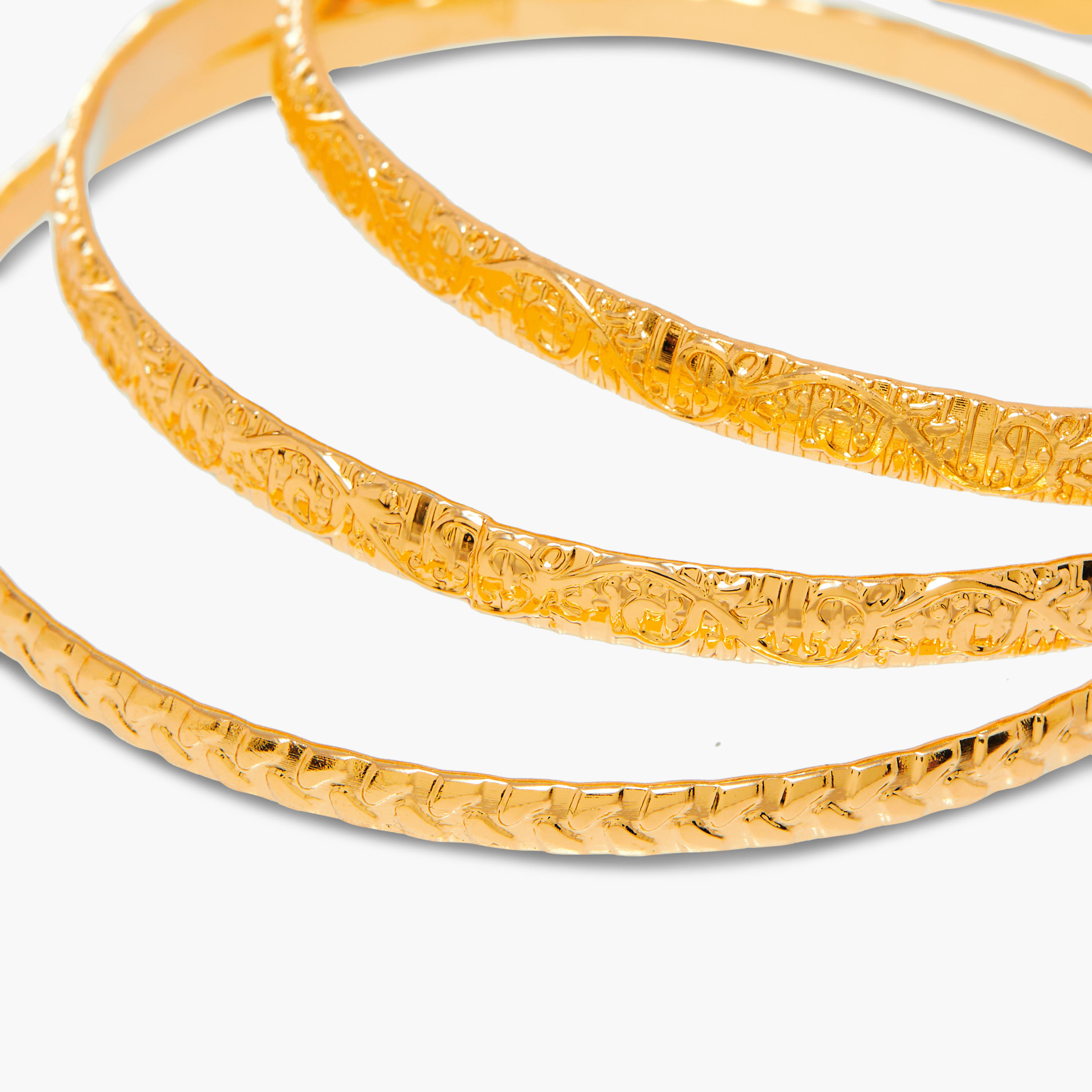 Set of 9 - Textured Metal Bangles-women-watchesandjewellery-jewellery-banglesandbracelets-image-15