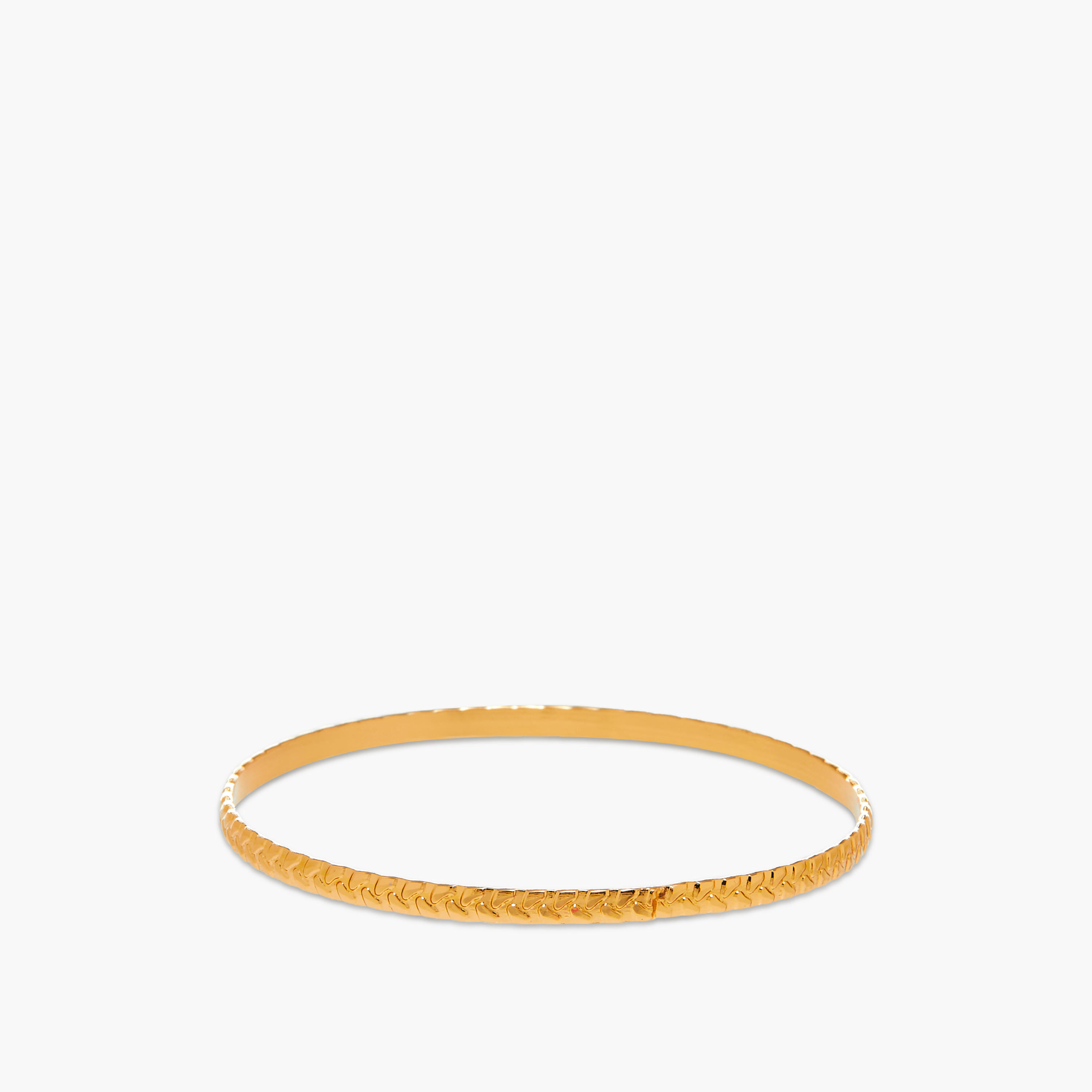 أساور معدنية بارزة الملمس - طقم 9 قطع-women-watchesandjewellery-jewellery-banglesandbracelets-image-6