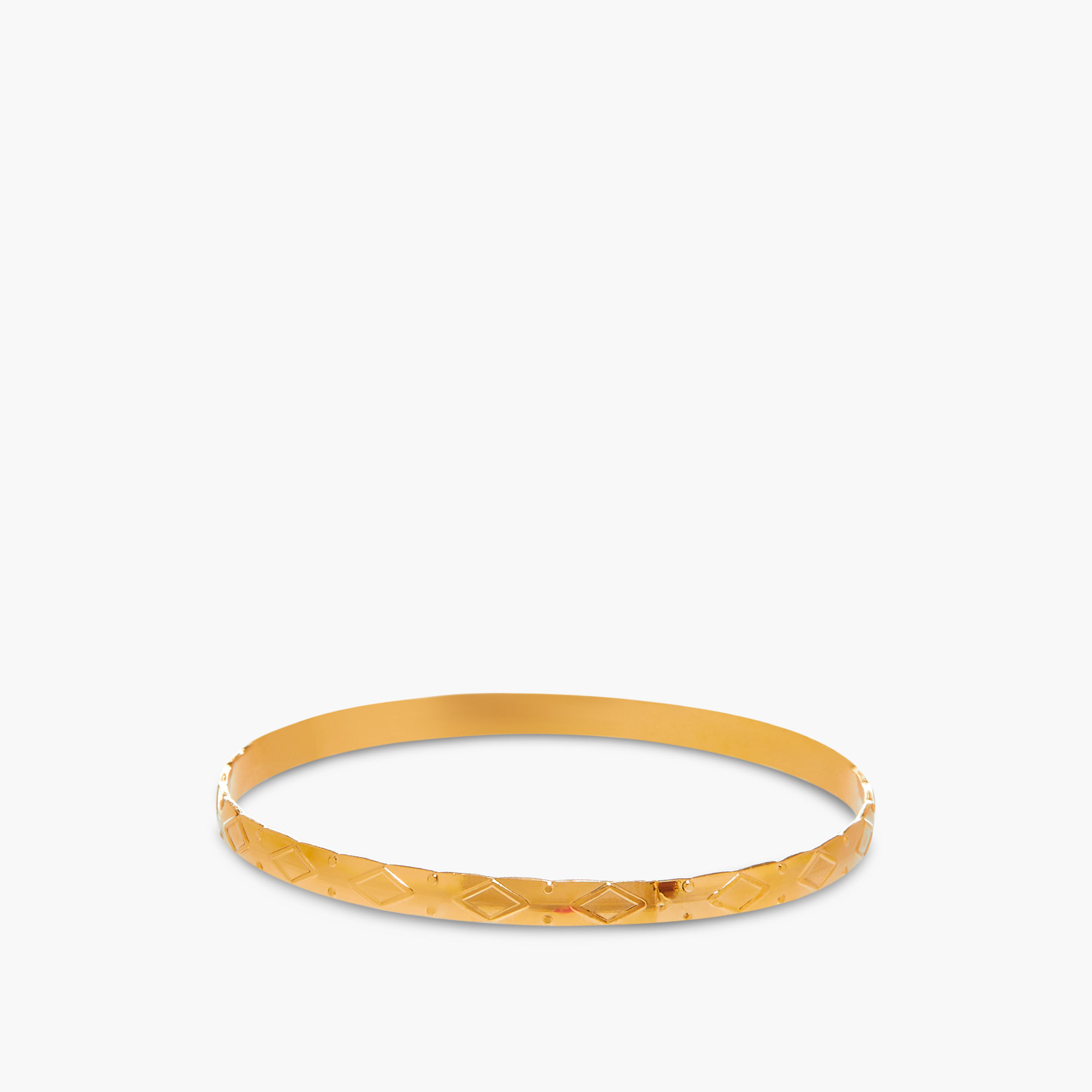أساور معدنية بارزة الملمس - طقم 9 قطع-women-watchesandjewellery-jewellery-banglesandbracelets-image-3