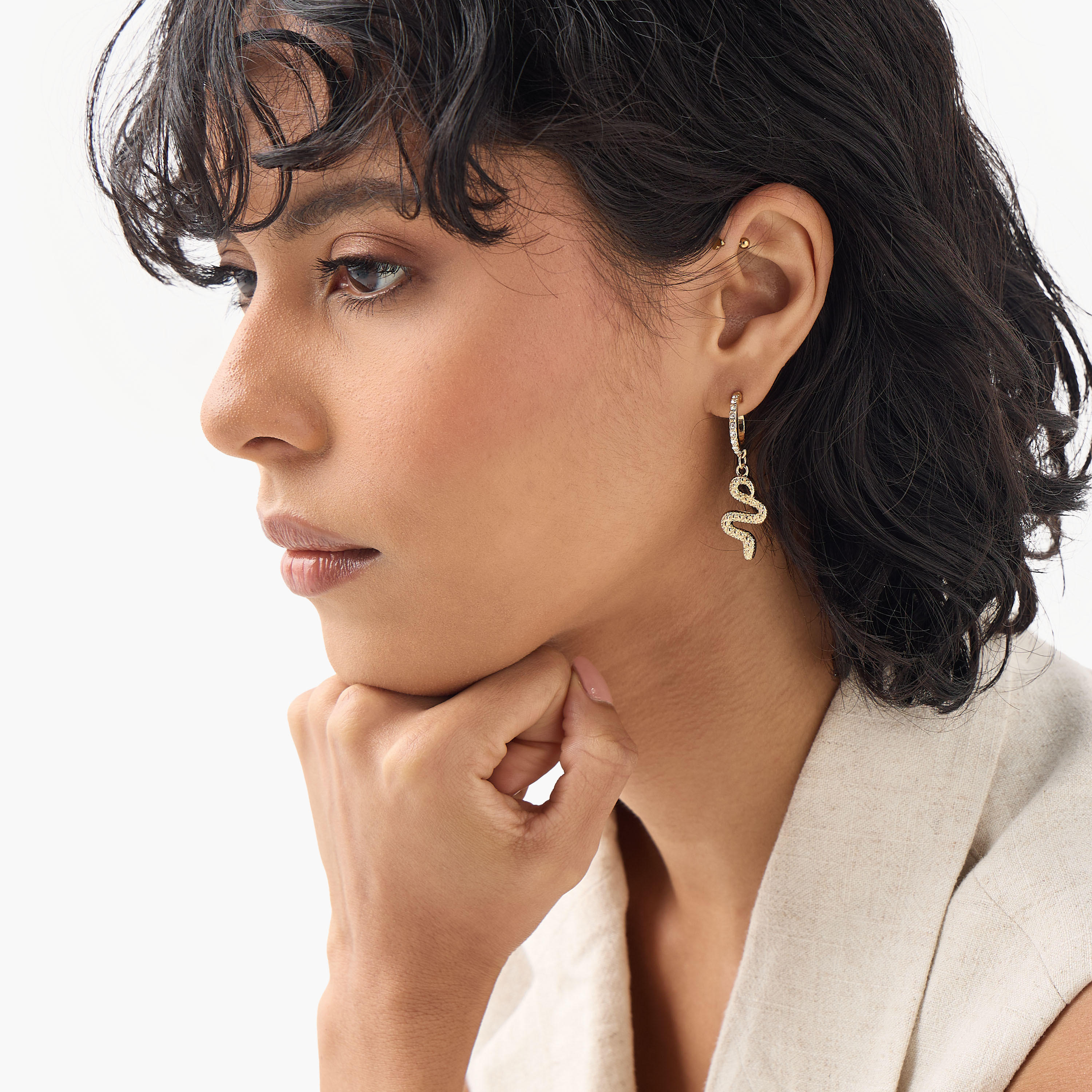 حلقان ميتاليك متنوعة - طقم 9 أزواج-women-watchesandjewellery-jewellery-earrings-image-5