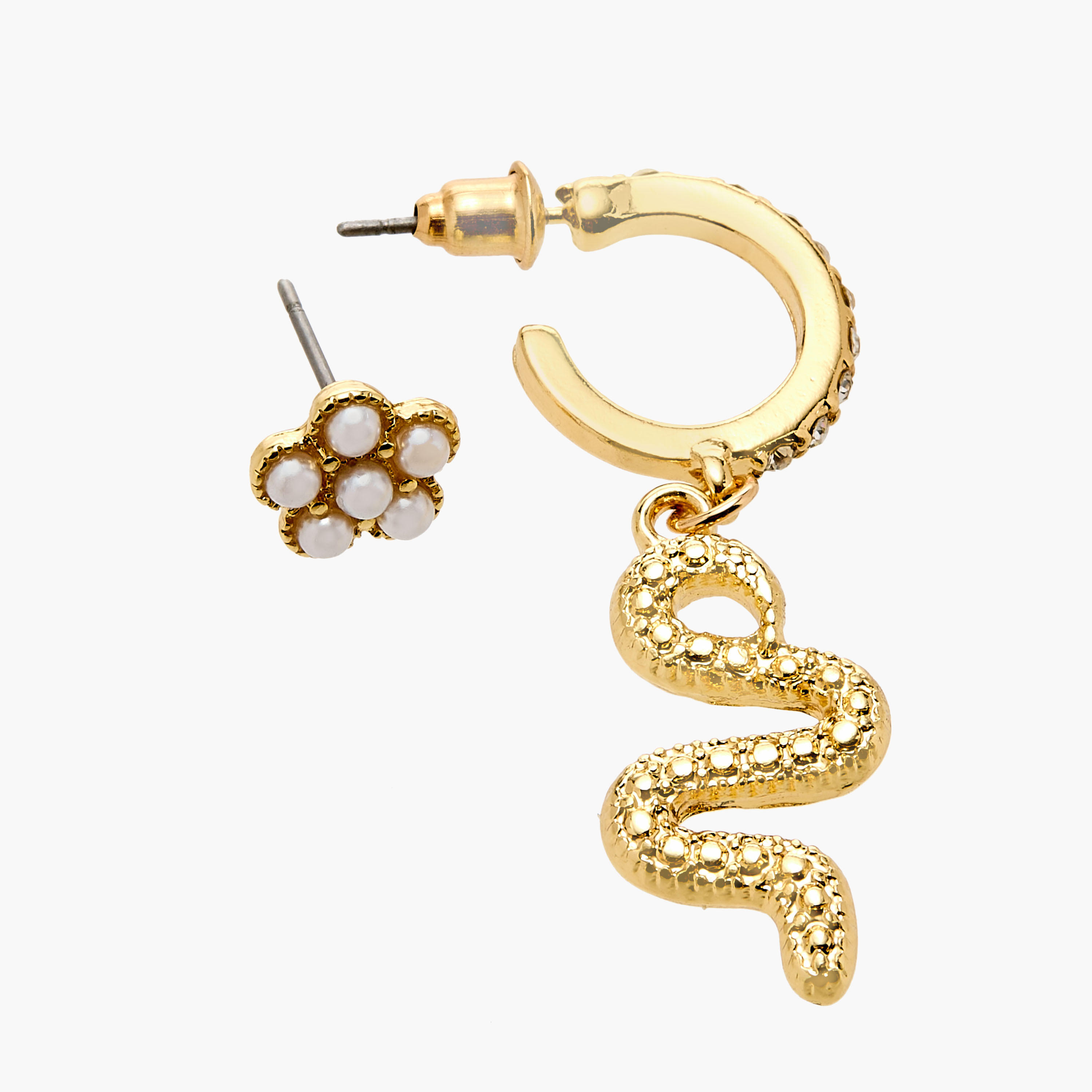 حلقان ميتاليك متنوعة - طقم 9 أزواج-women-watchesandjewellery-jewellery-earrings-image-1