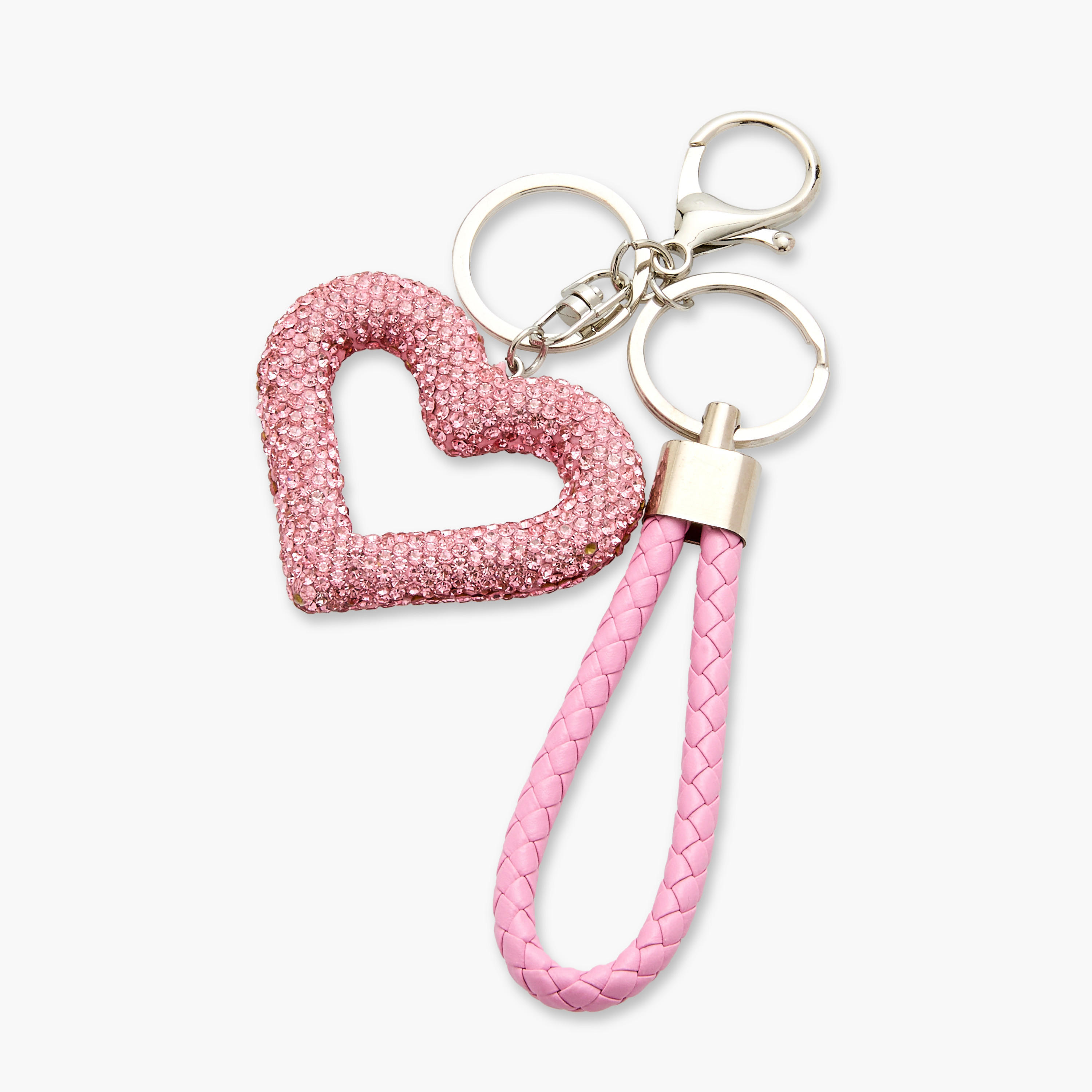 Heart Charm Keyring with Lobster Hook-women-clothingaccessories-novelties-image-3