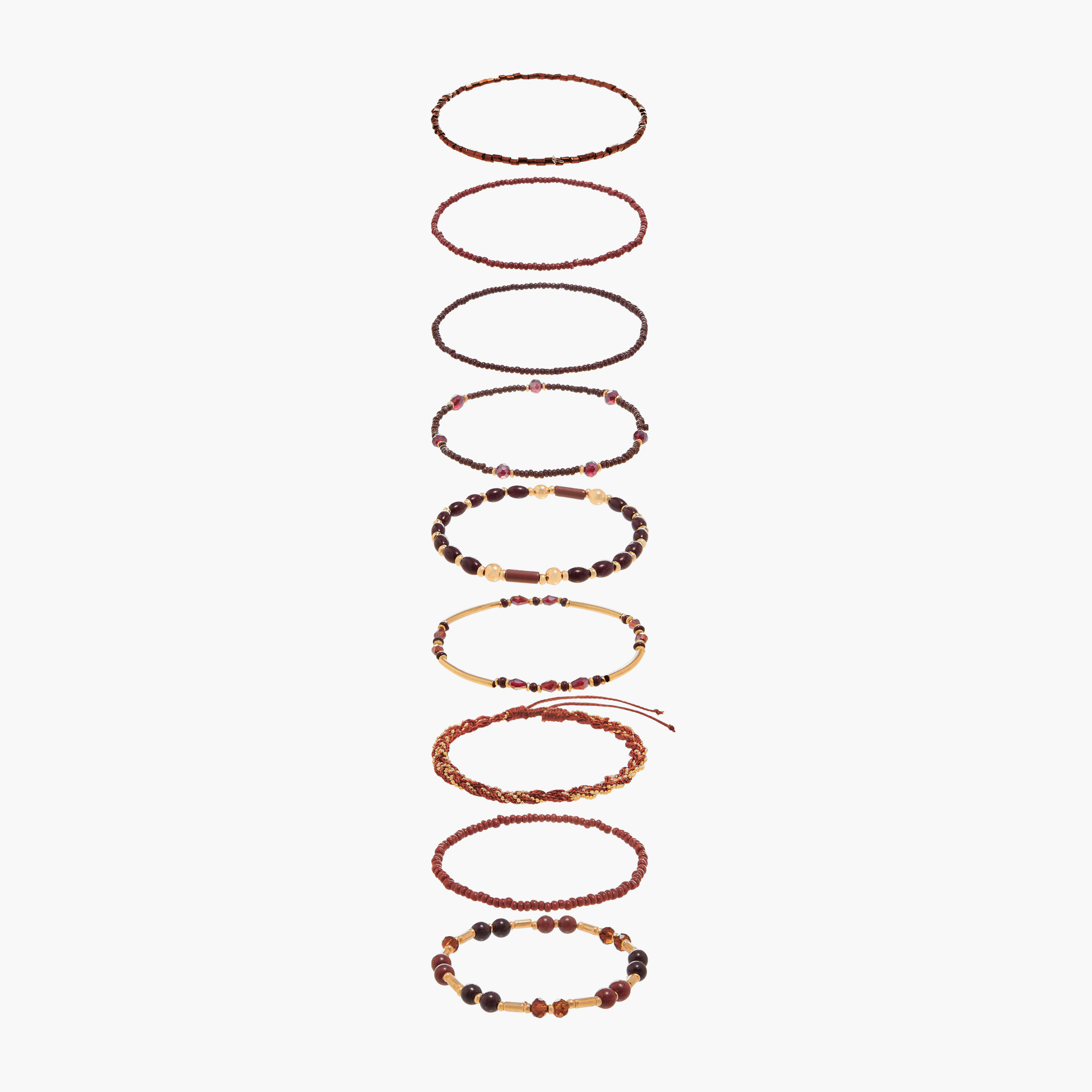 سوار قابل للتمدد - مجموعة من 9 قطع-women-watchesandjewellery-jewellery-banglesandbracelets-image-1