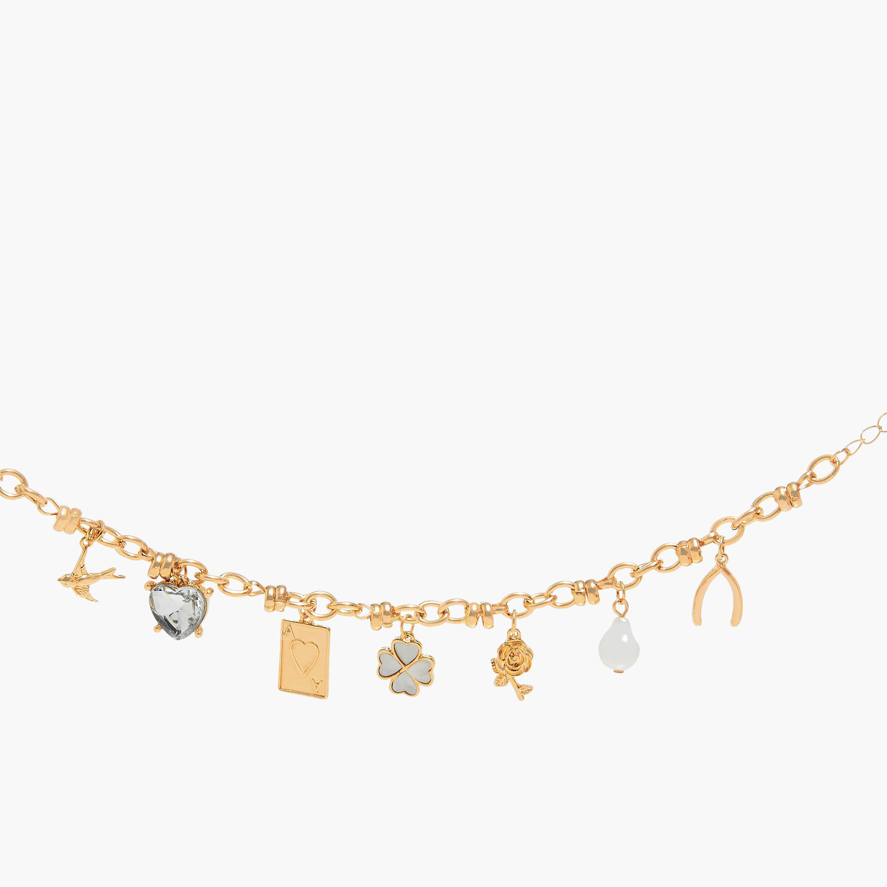 Charm Accent Chain Bracelet with Lobster Clasp Closure-women-watchesandjewellery-jewellery-banglesandbracelets-image-6