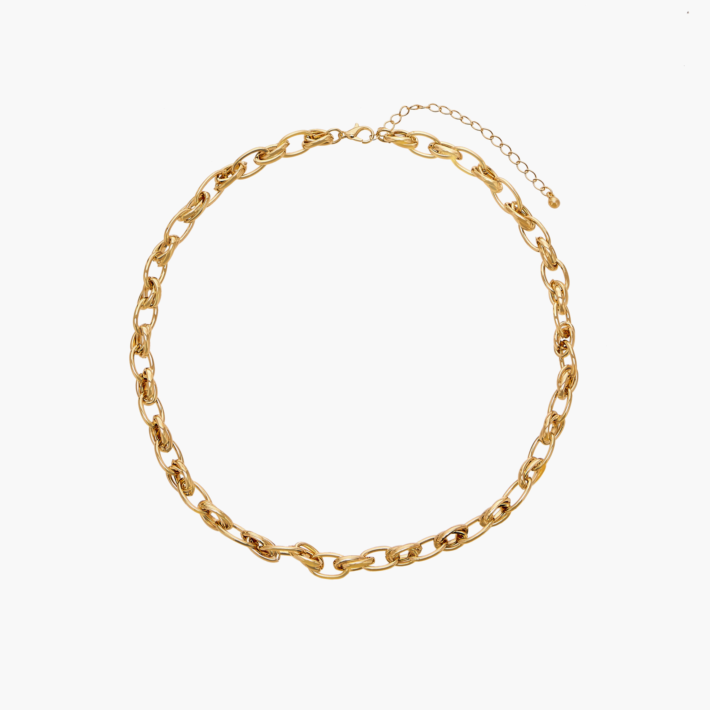 Chunky Link Necklace with Lobster Clasp Closure-women-watchesandjewellery-jewellery-necklacesandpendants-image-1