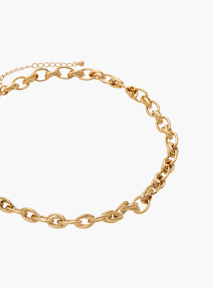 Chunky Link Necklace with Lobster Clasp Closure-women-watchesandjewellery-jewellery-necklacesandpendants-image-3