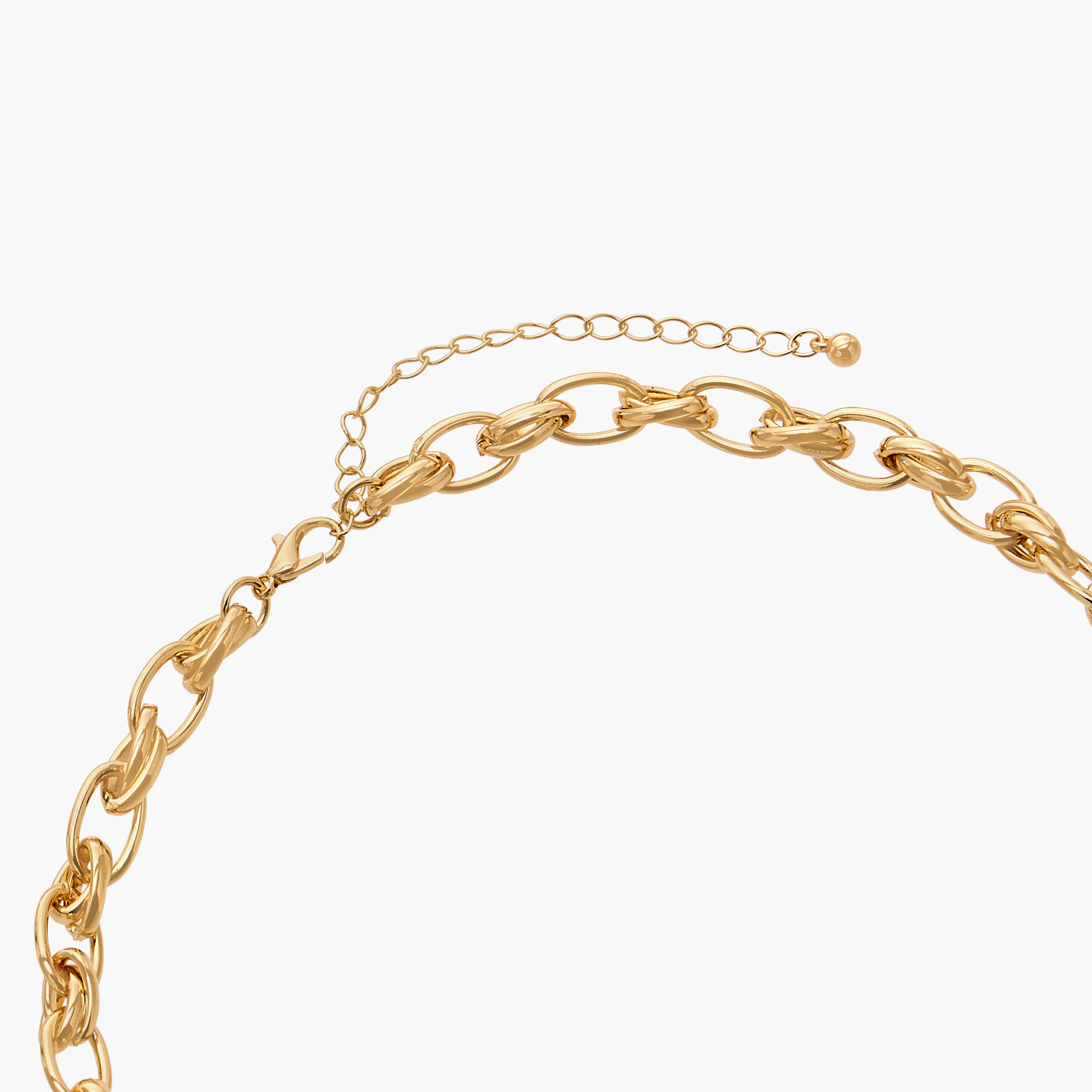 Chunky Link Necklace with Lobster Clasp Closure-women-watchesandjewellery-jewellery-necklacesandpendants-image-4