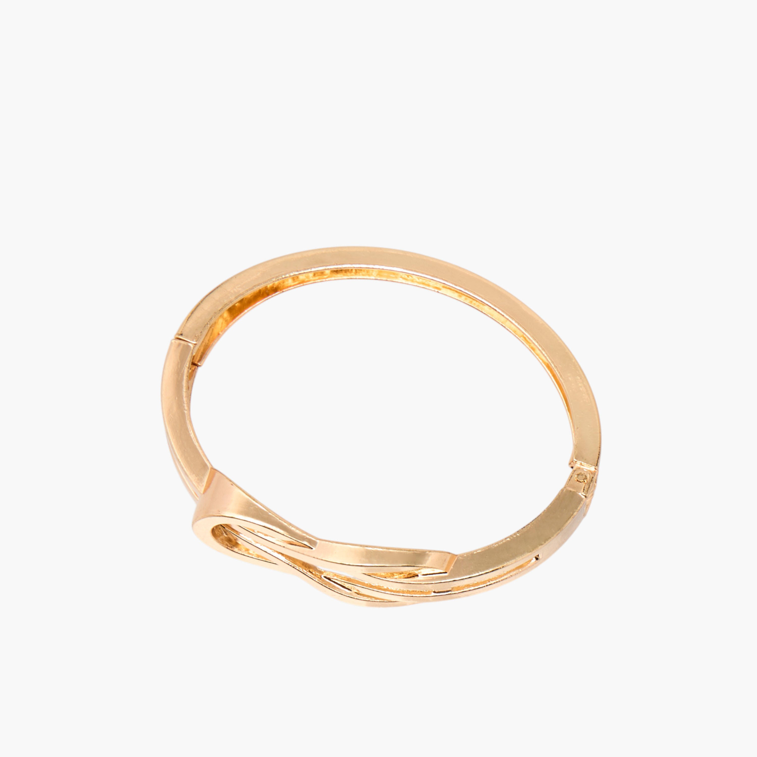 سوار ميتاليك بزينة عقدة-women-watchesandjewellery-jewellery-banglesandbracelets-image-3