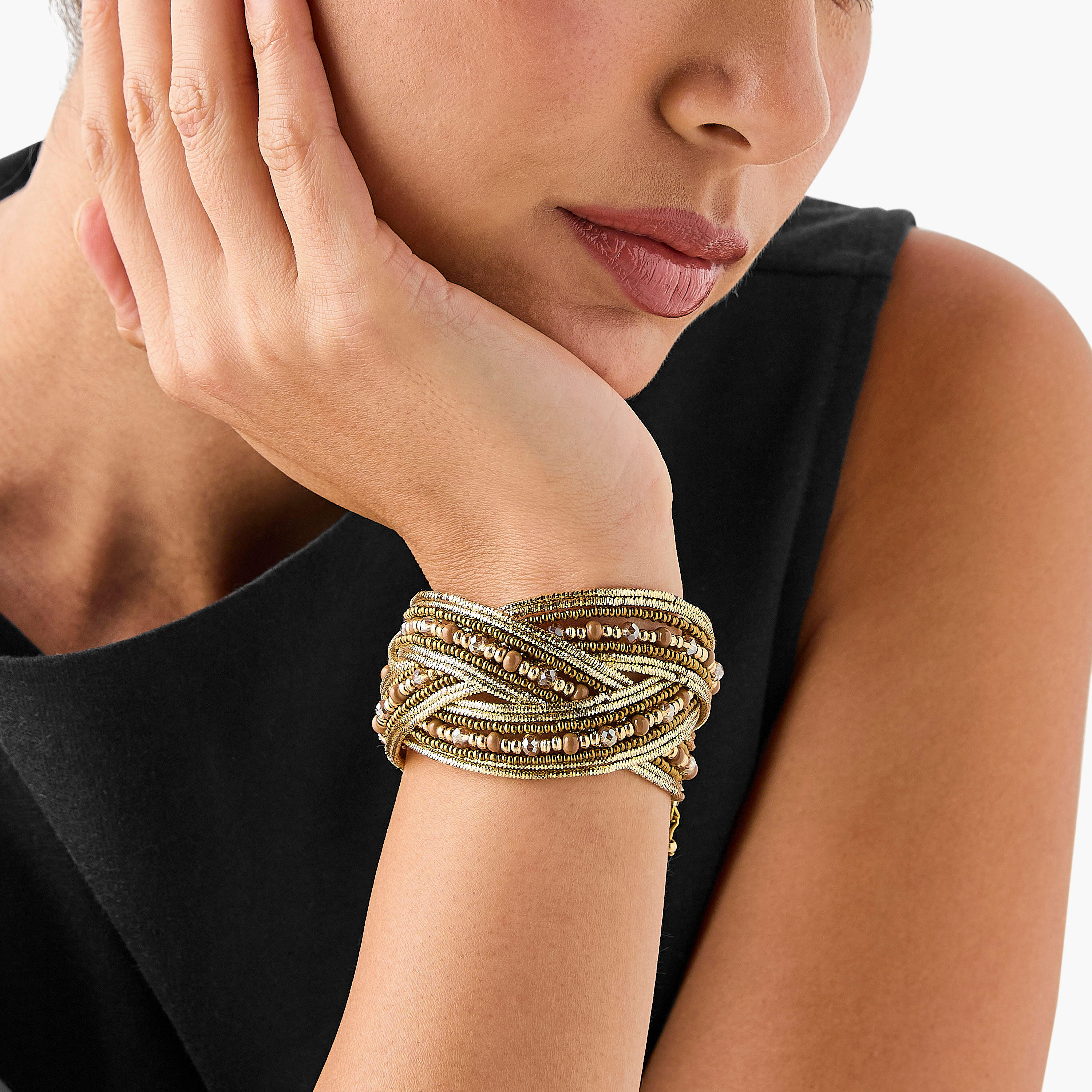 سوار مضفر ملتوي-women-watchesandjewellery-jewellery-banglesandbracelets-image-4