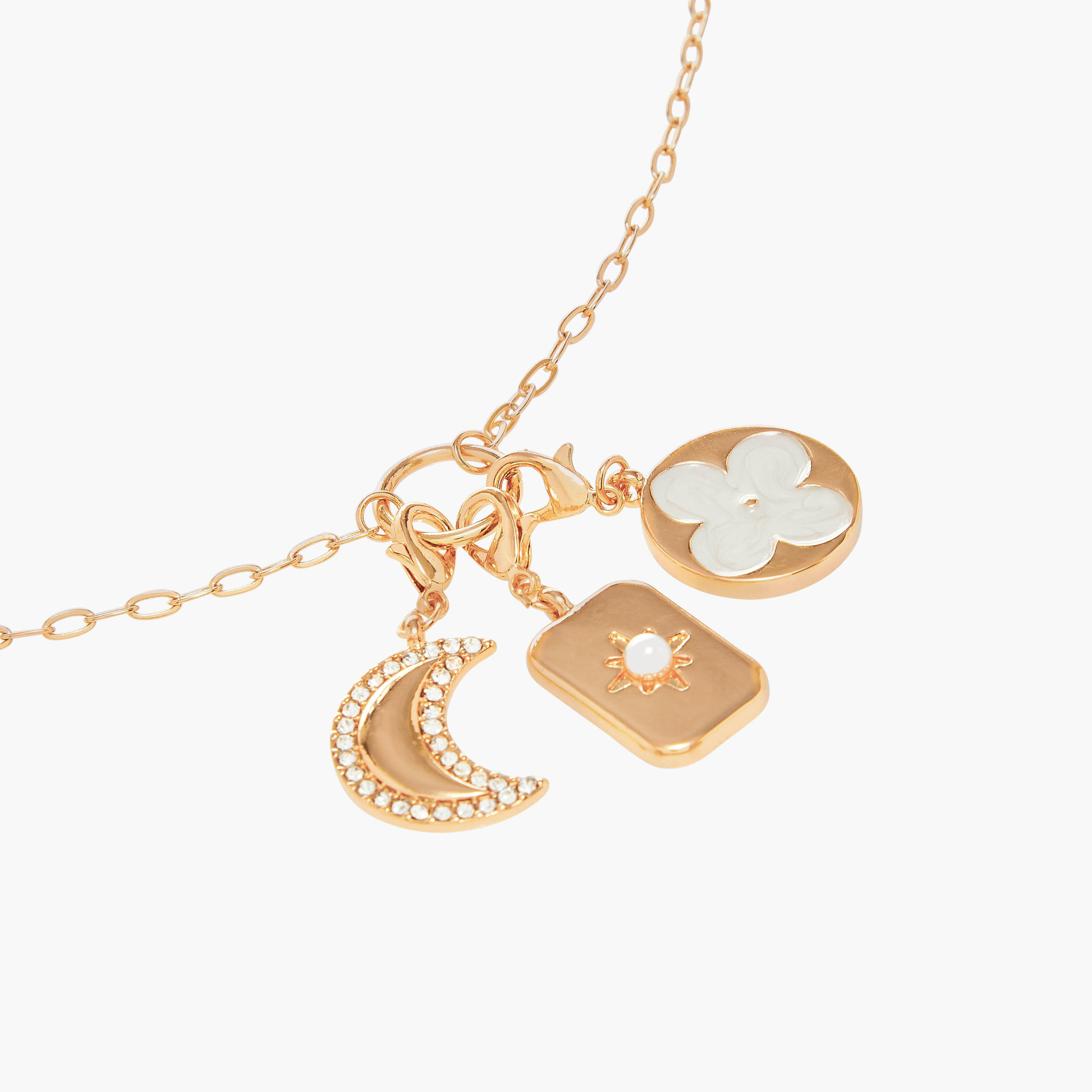Metallic Chain Pendant Necklace with Charms-women-watchesandjewellery-jewellery-necklacesandpendants-image-6