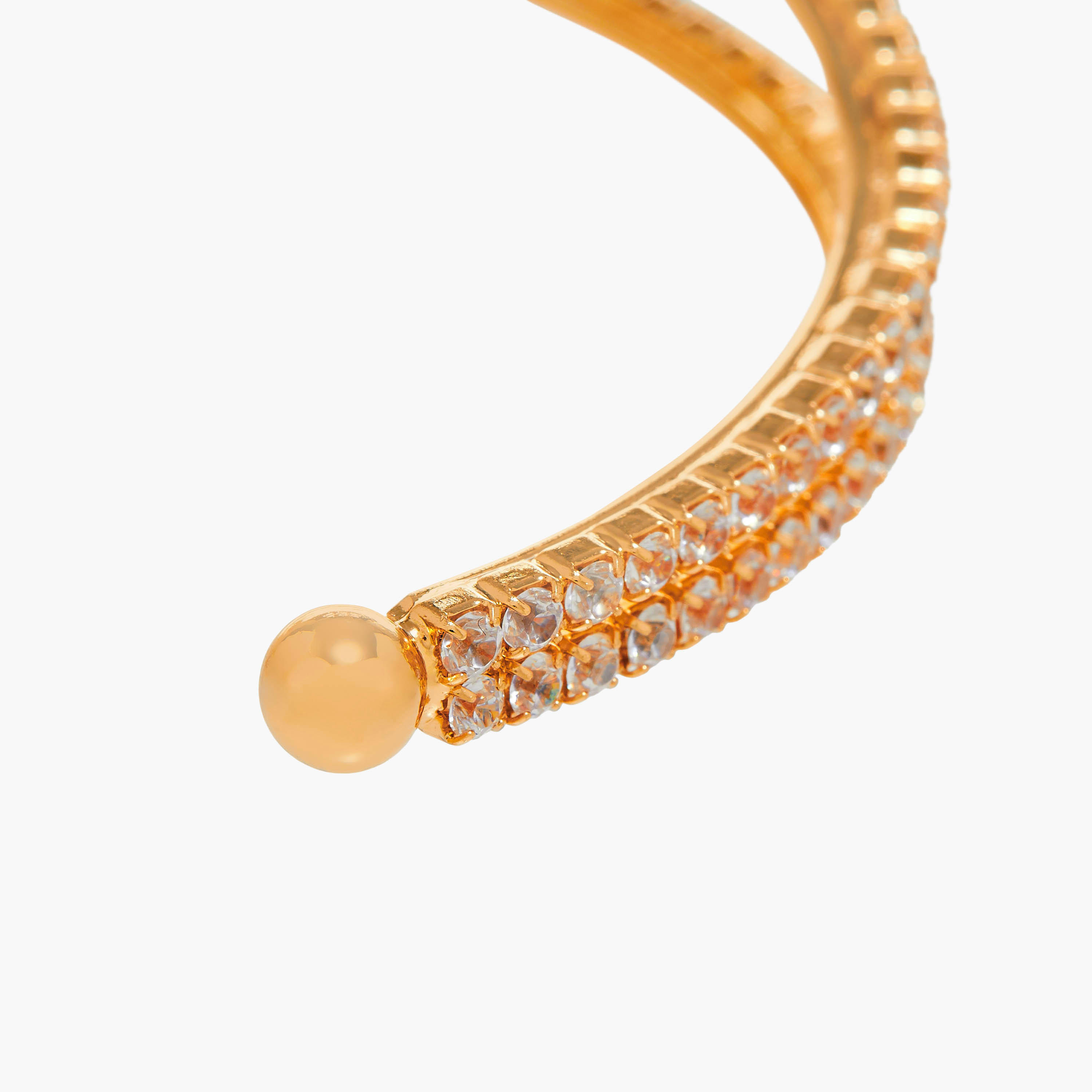 Serpent Pattern Embellished Cuff Bracelet-women-watchesandjewellery-jewellery-banglesandbracelets-image-5