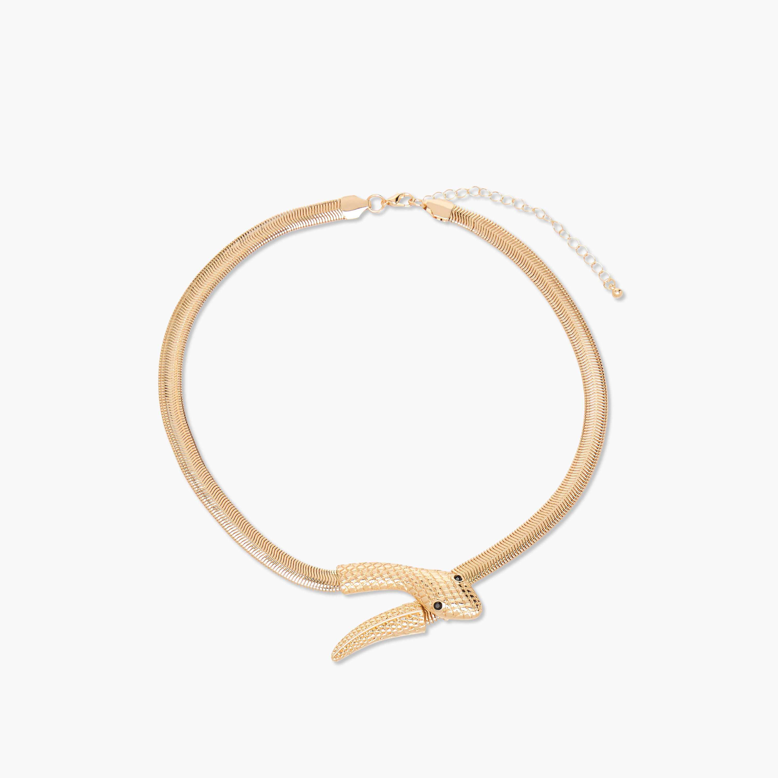 عقد ميتاليك بتفاصيل ثعبان-women-watchesandjewellery-jewellery-necklacesandpendants-image-1