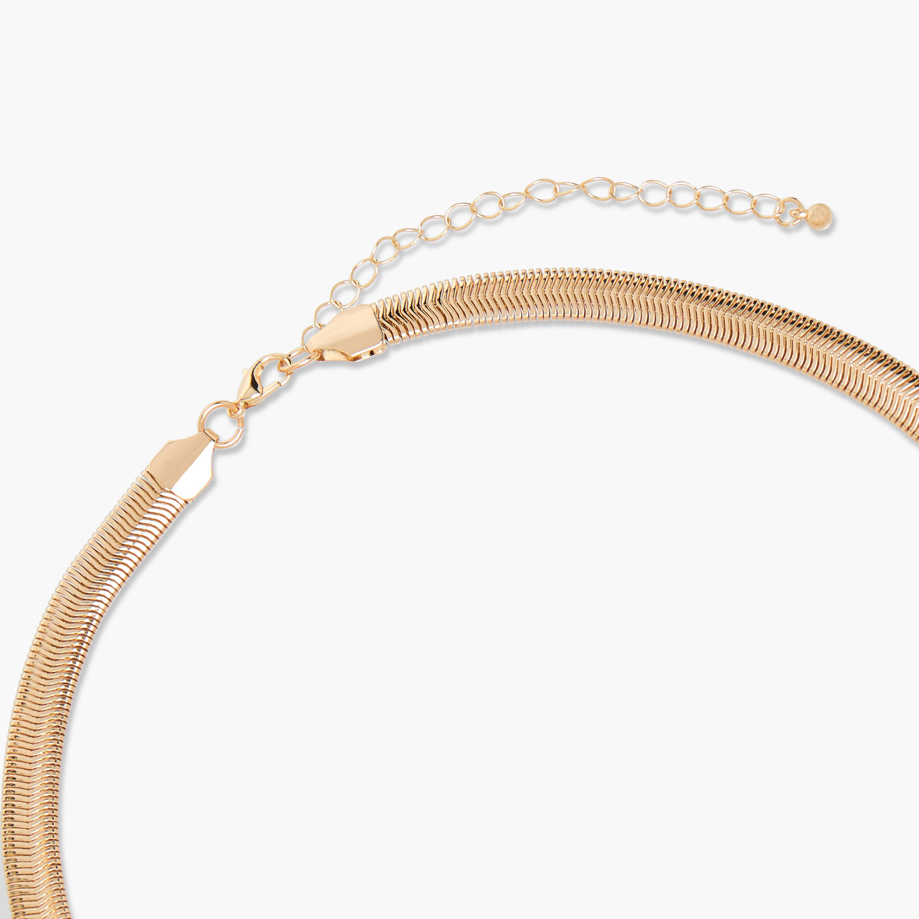 Metallic Necklace with Snake Detail-women-watchesandjewellery-jewellery-necklacesandpendants-image-4