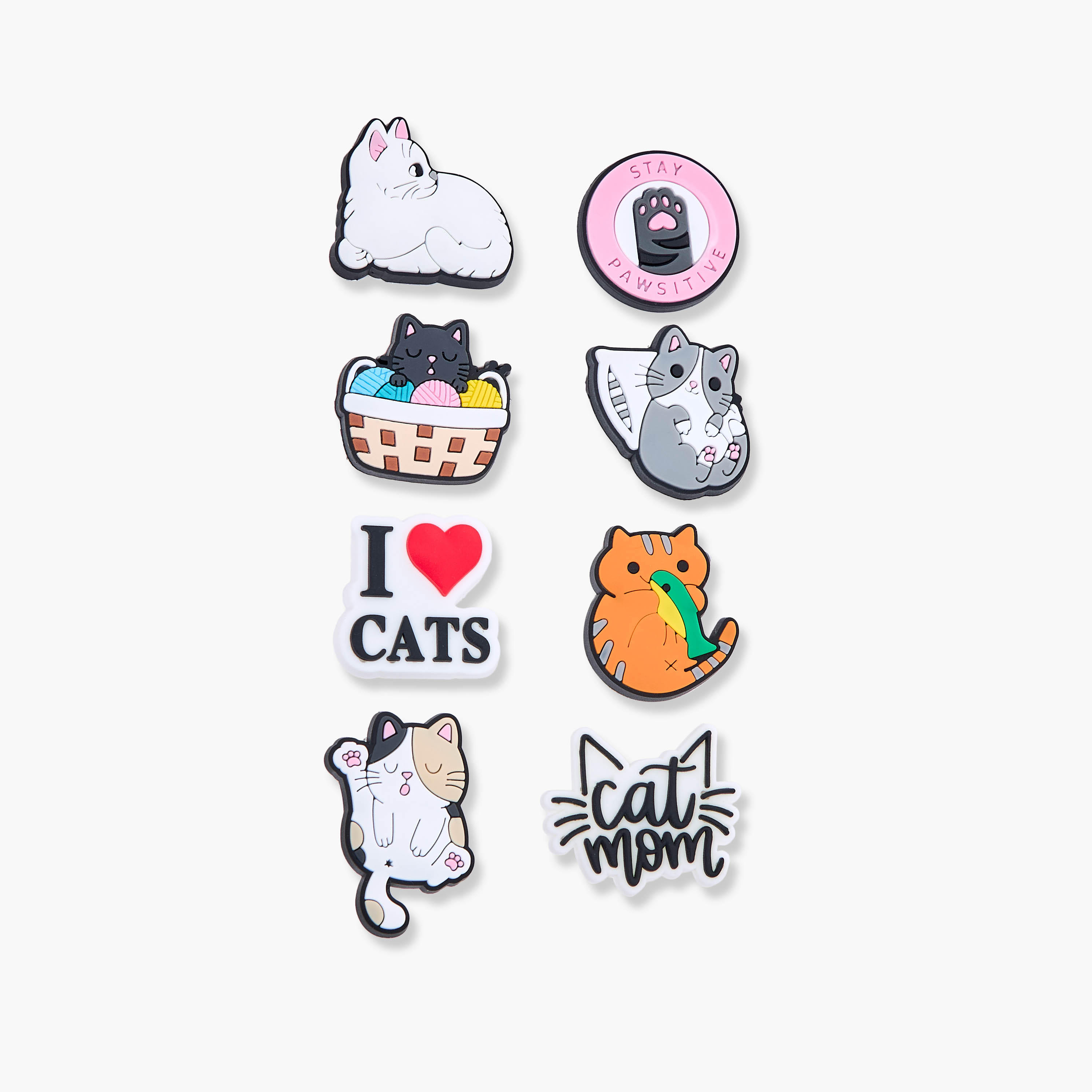 Set of 8 - Gloo Cat Charms-women-clothingaccessories-novelties-image-2