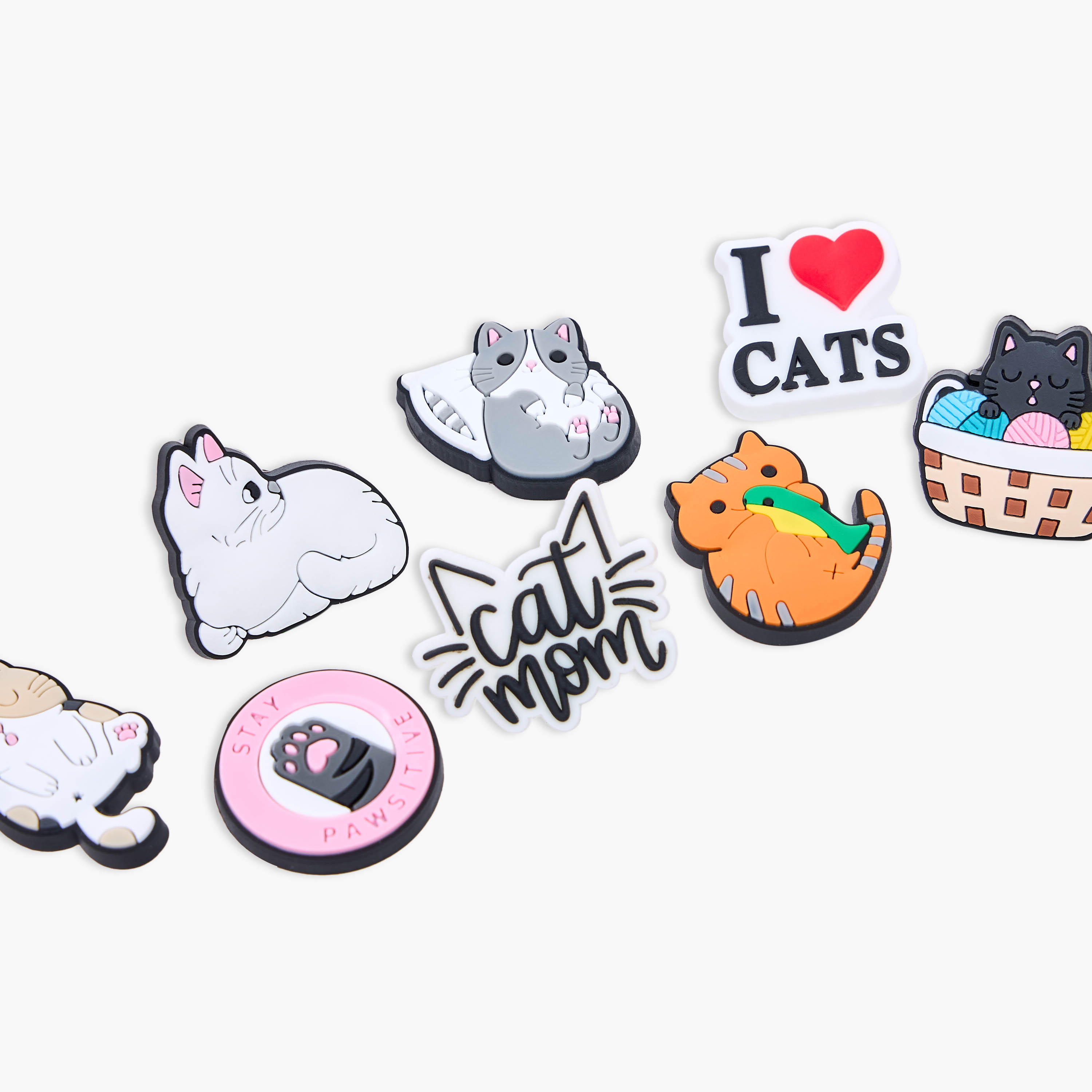 Set of 8 - Gloo Cat Charms-women-clothingaccessories-novelties-image-4