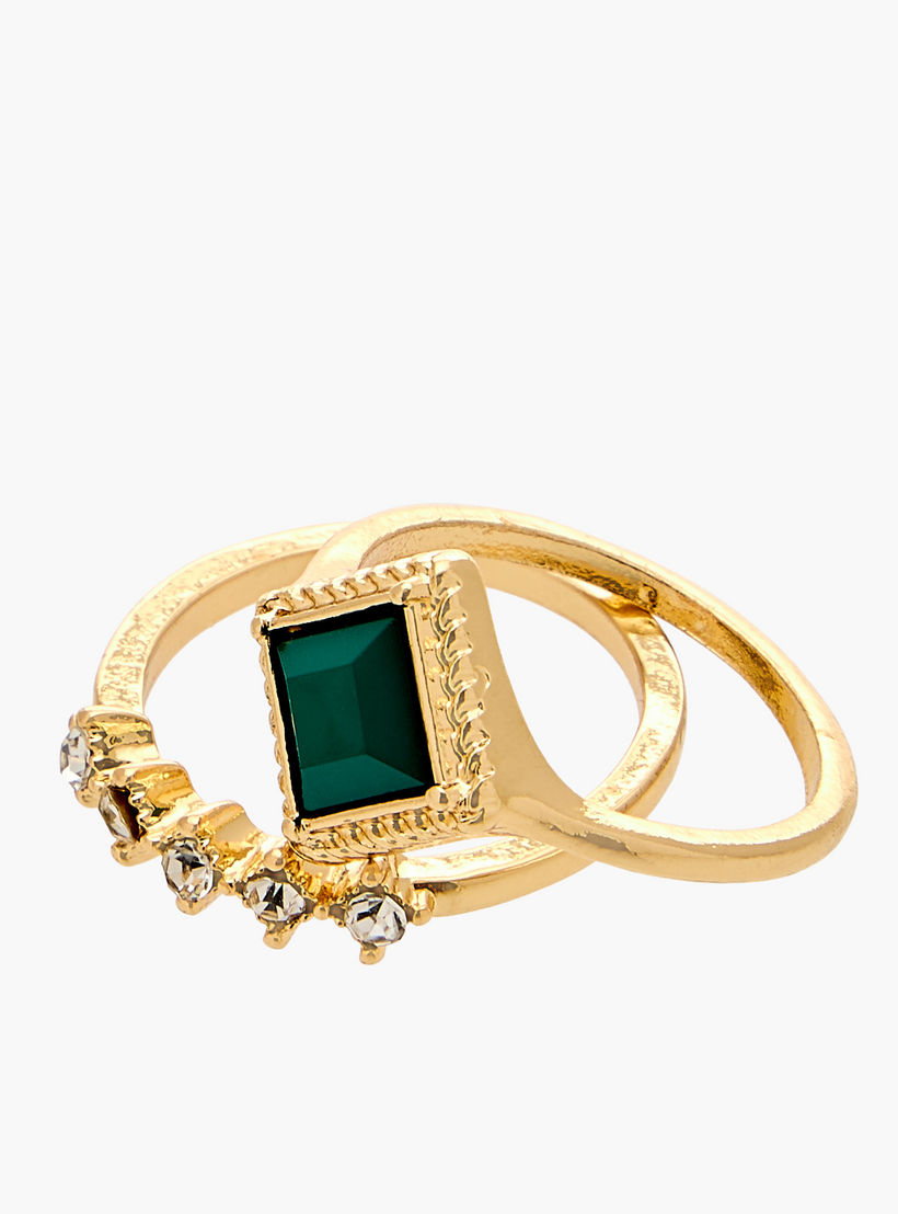 Set of 8 - Assorted Metallic Ring-women-watchesandjewellery-jewellery-rings-image-3