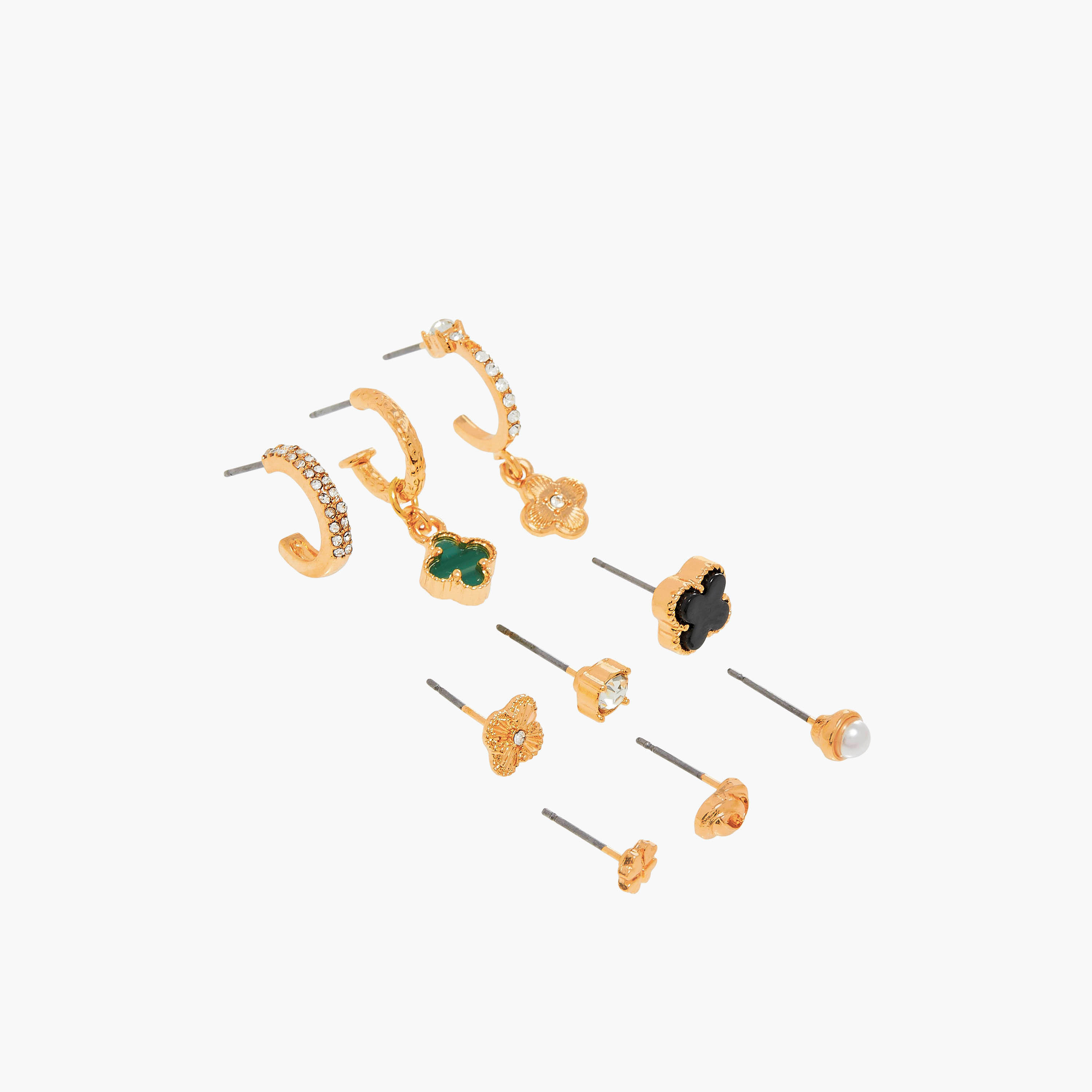 Set of 9 - Gloo Embellished Earrings with Pushback Closure-women-watchesandjewellery-jewellery-earrings-image-3