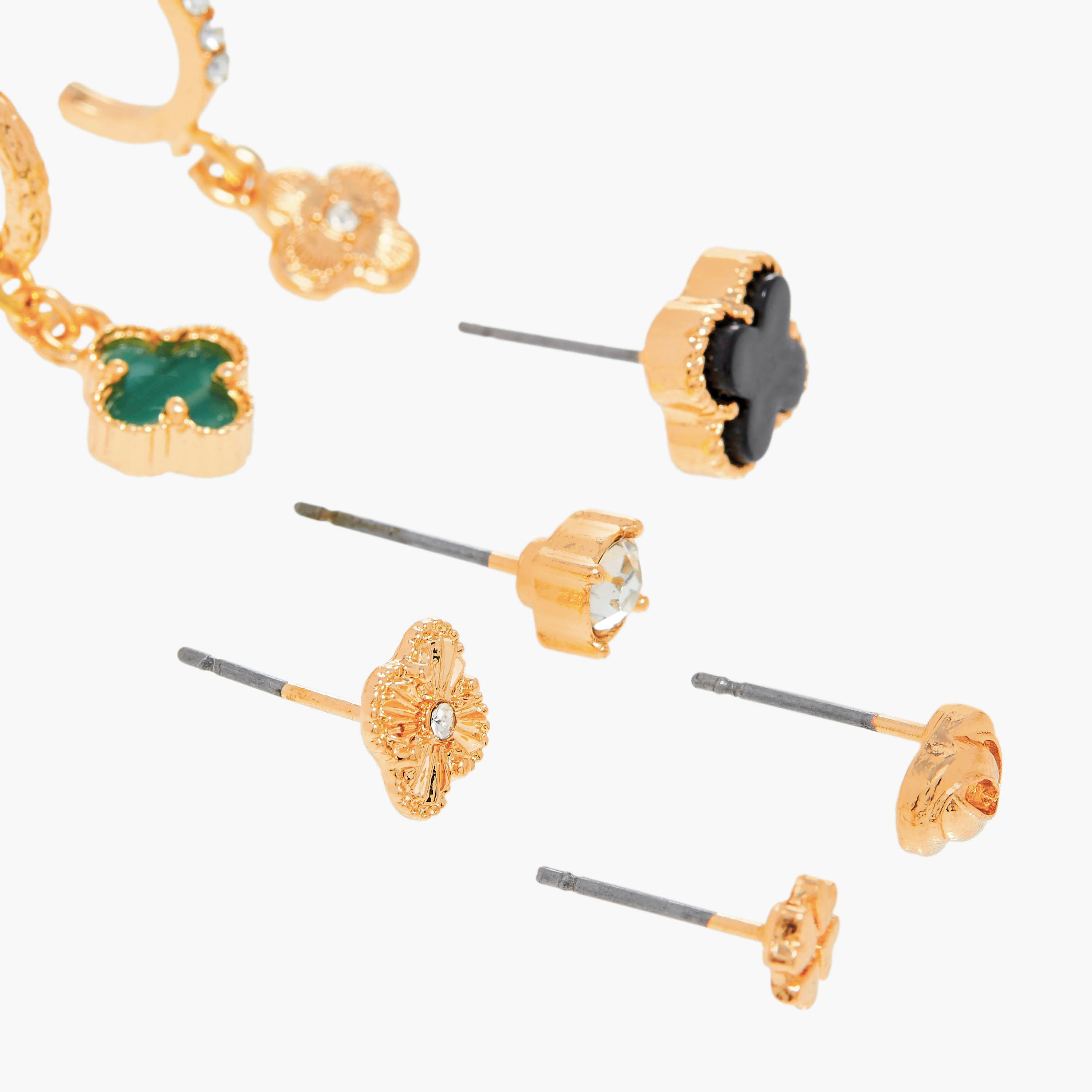 Set of 9 - Gloo Embellished Earrings with Pushback Closure-women-watchesandjewellery-jewellery-earrings-image-4