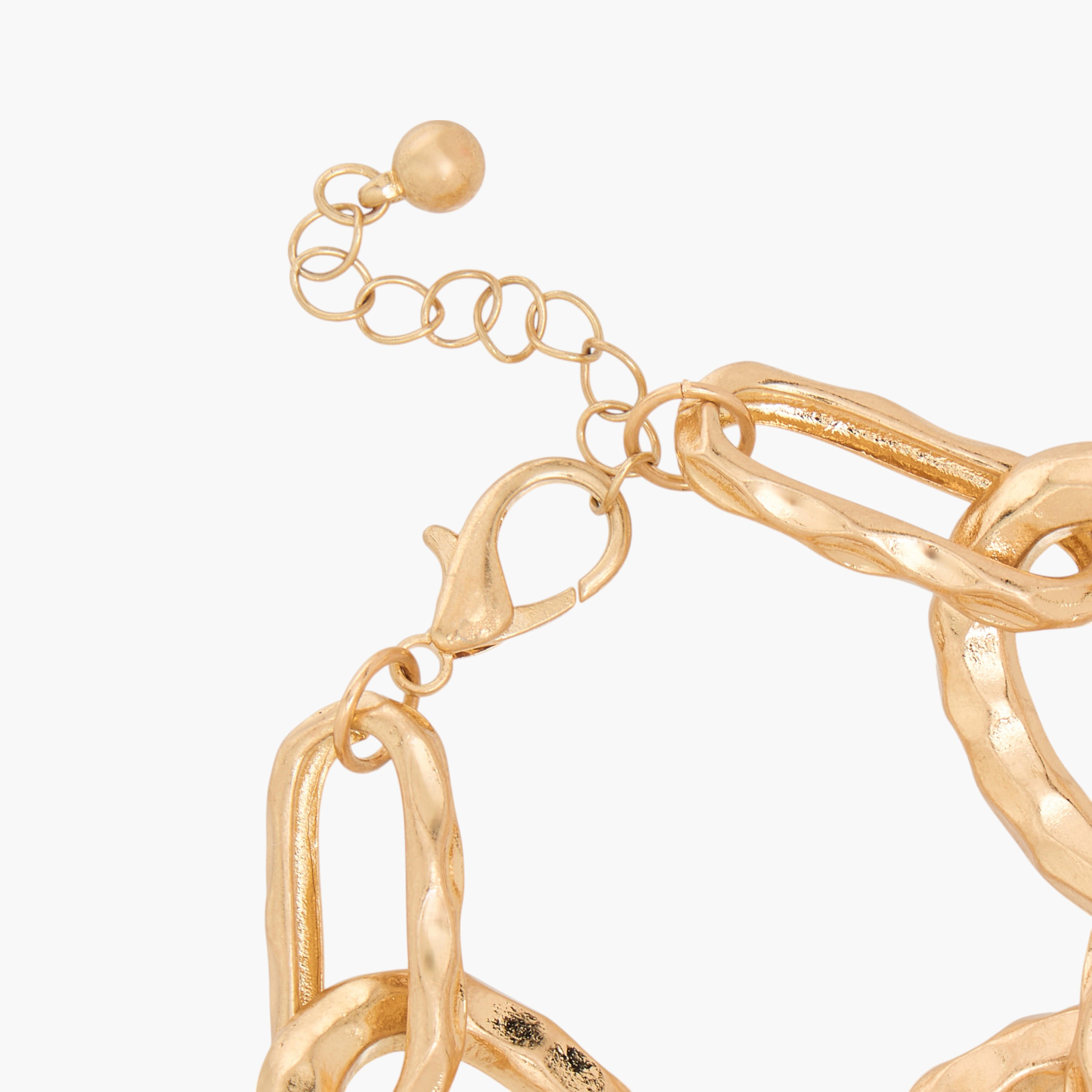 Chunky Chain Bracelet with Lobster Clasp Closure-women-watchesandjewellery-jewellery-banglesandbracelets-image-5