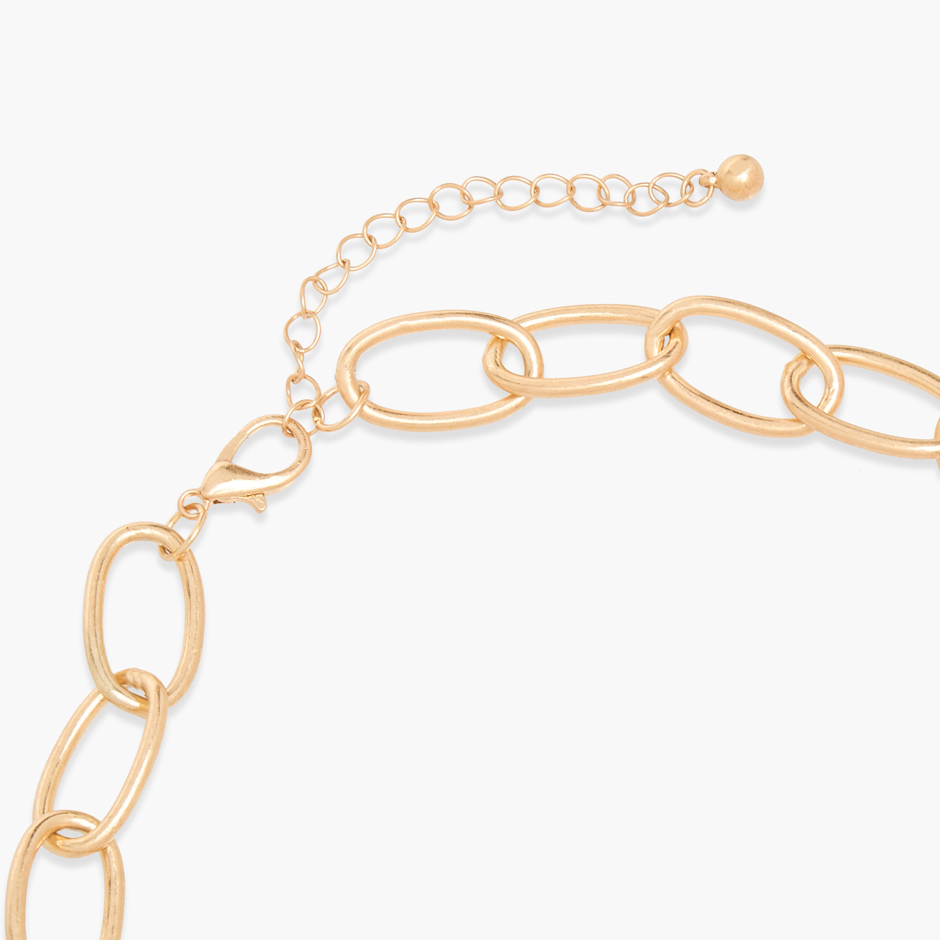 عقد سلسلة عريض بمشبك إغلاق-women-watchesandjewellery-jewellery-necklacesandpendants-image-2