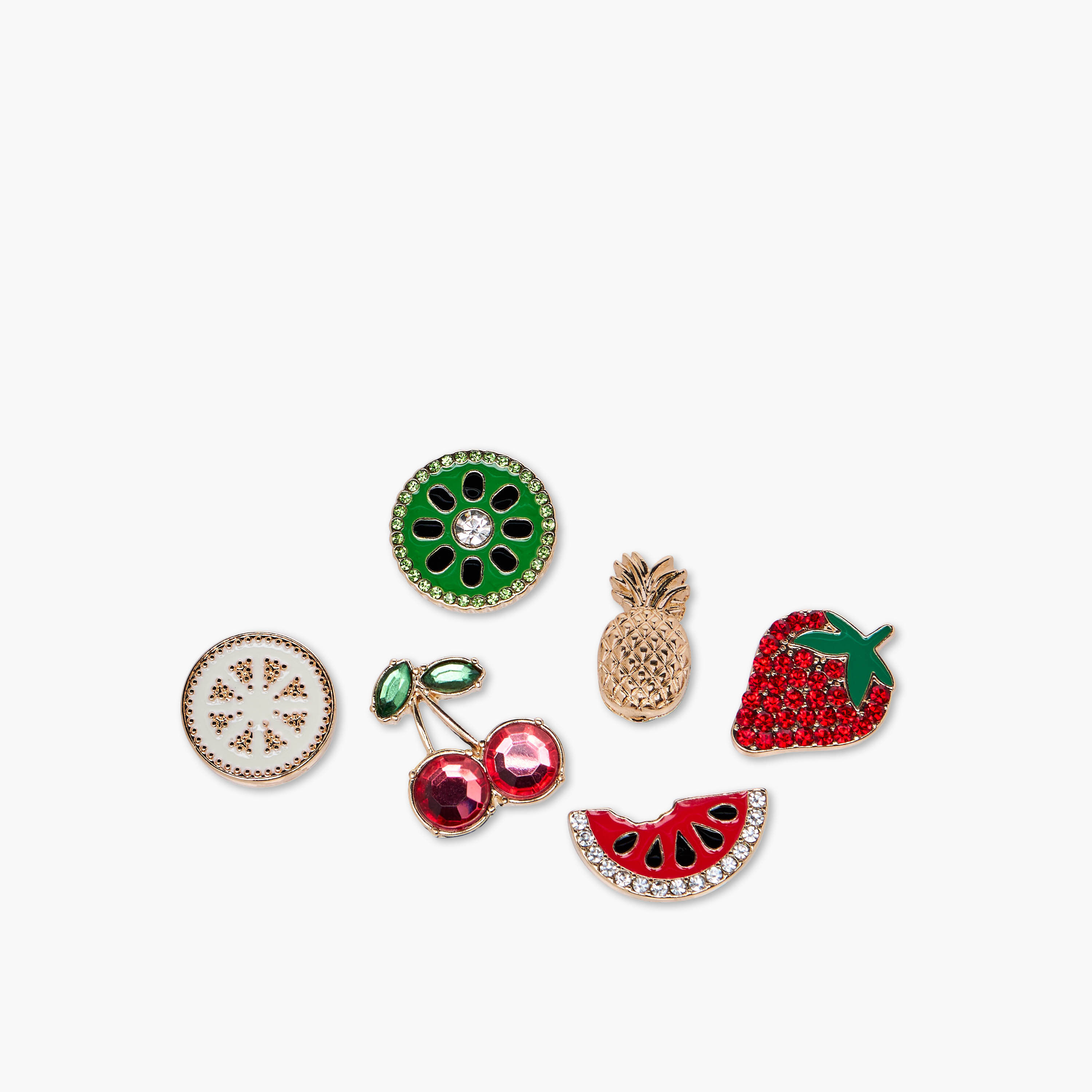 مجموعة حلي صندل معدنية بأشكال فواكه عدد 6-women-clothingaccessories-novelties-image-2