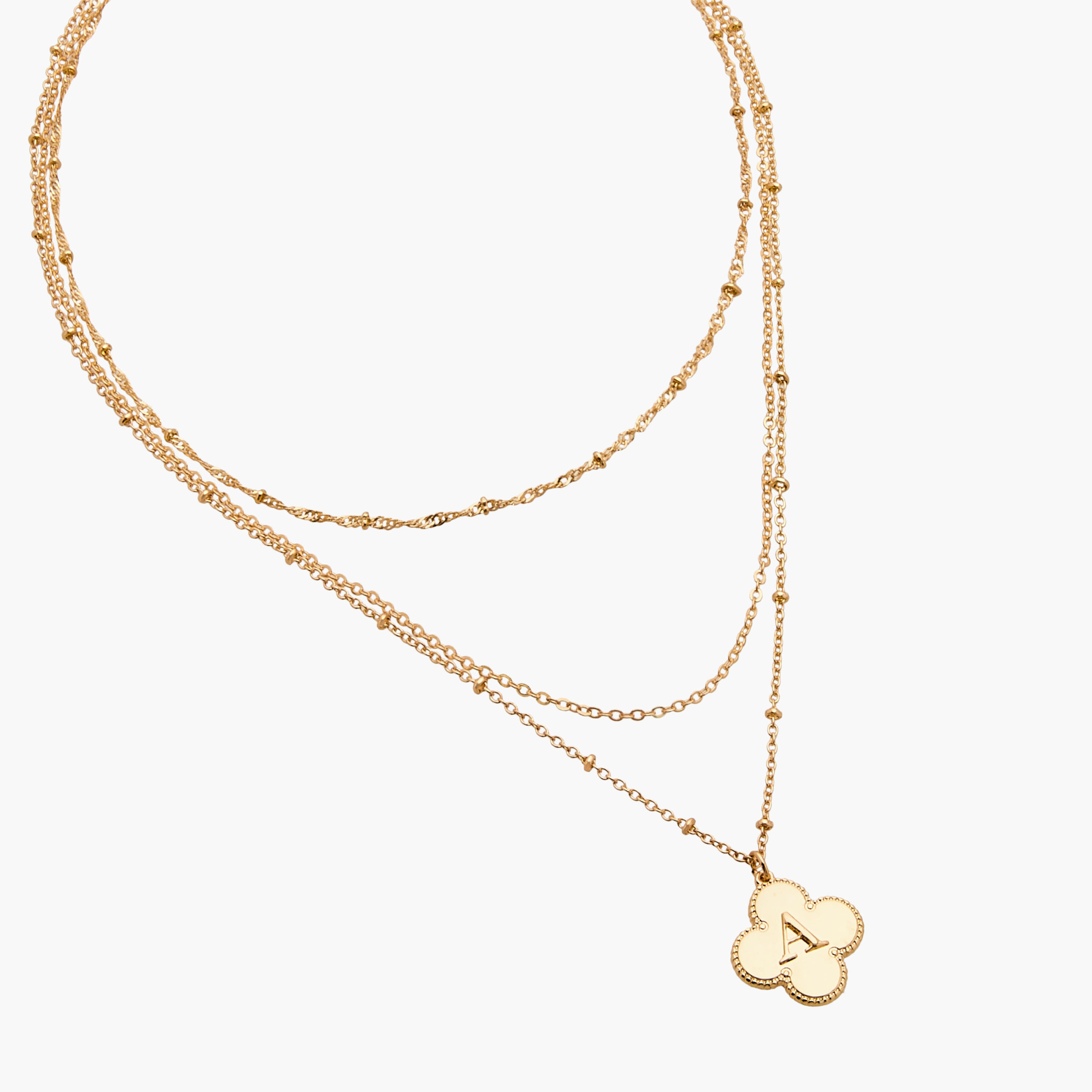 عقد بطبقات ودلاية حرف وقفل إغلاق-women-watchesandjewellery-jewellery-necklacesandpendants-image-3