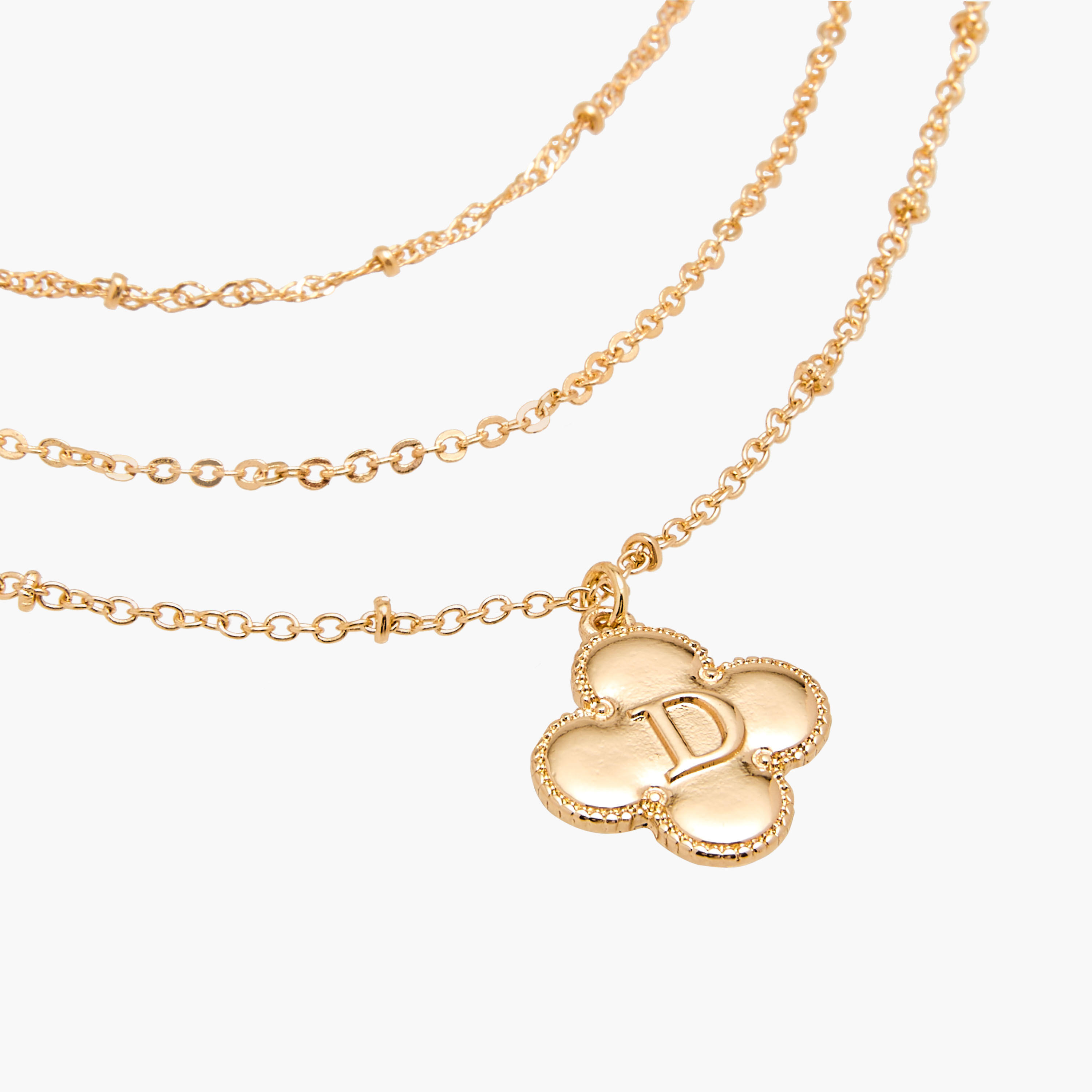 عقد طبقات بدلاية حرف ومشبك إغلاق-women-watchesandjewellery-jewellery-necklacesandpendants-image-5