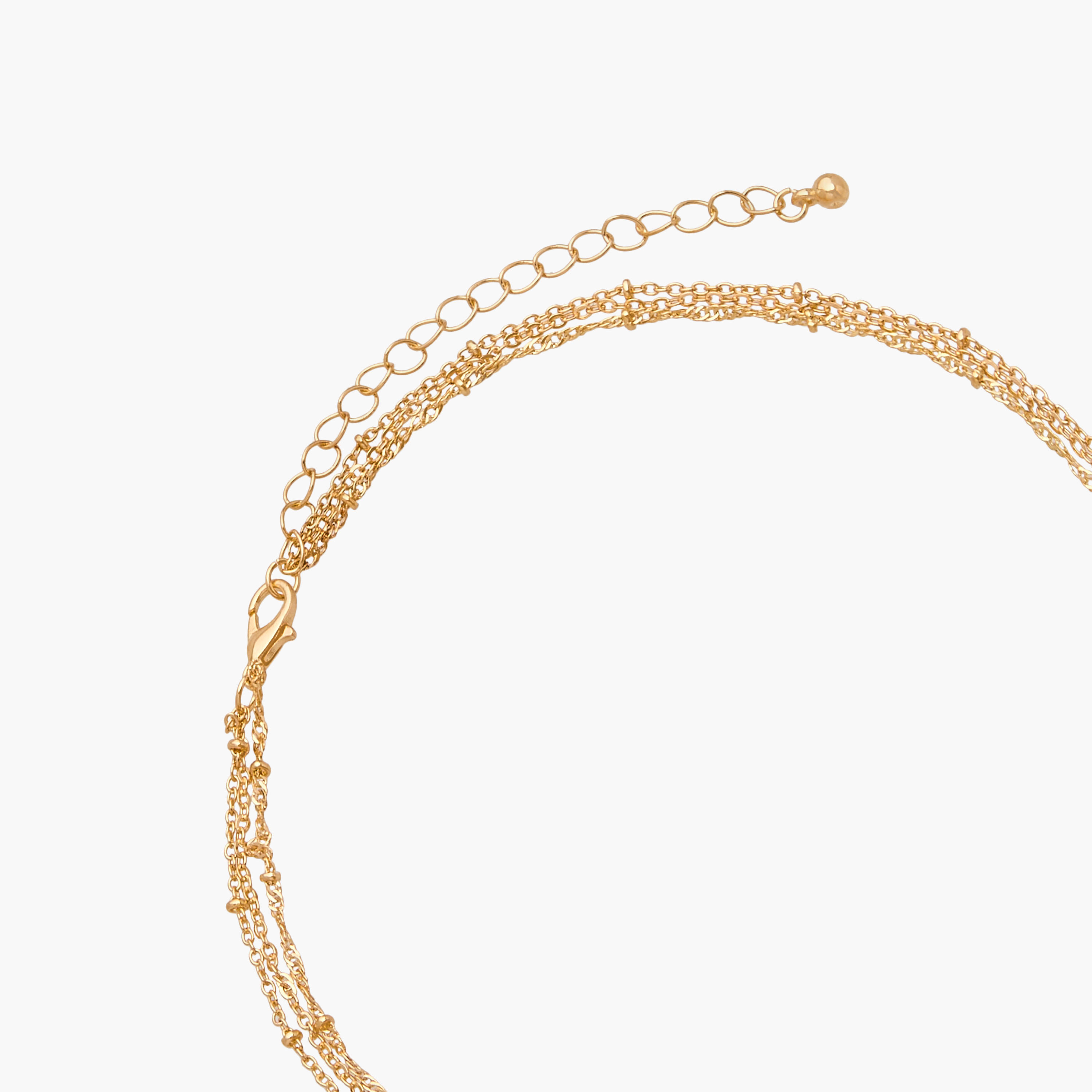 عقد متعدد الطبقات بدلاية حرف F ومشبك إغلاق-women-watchesandjewellery-jewellery-necklacesandpendants-image-4