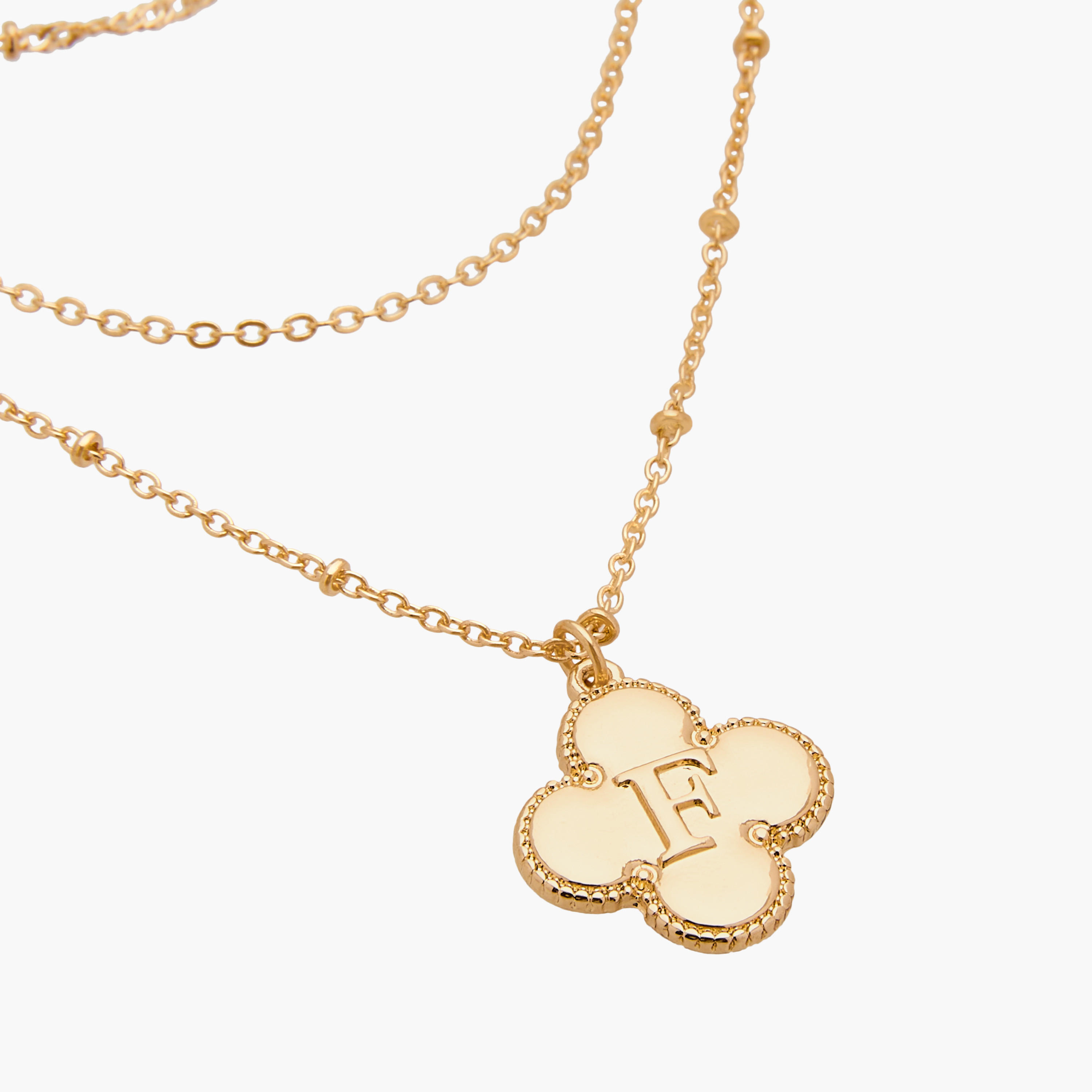 عقد متعدد الطبقات بدلاية حرف F ومشبك إغلاق-women-watchesandjewellery-jewellery-necklacesandpendants-image-5