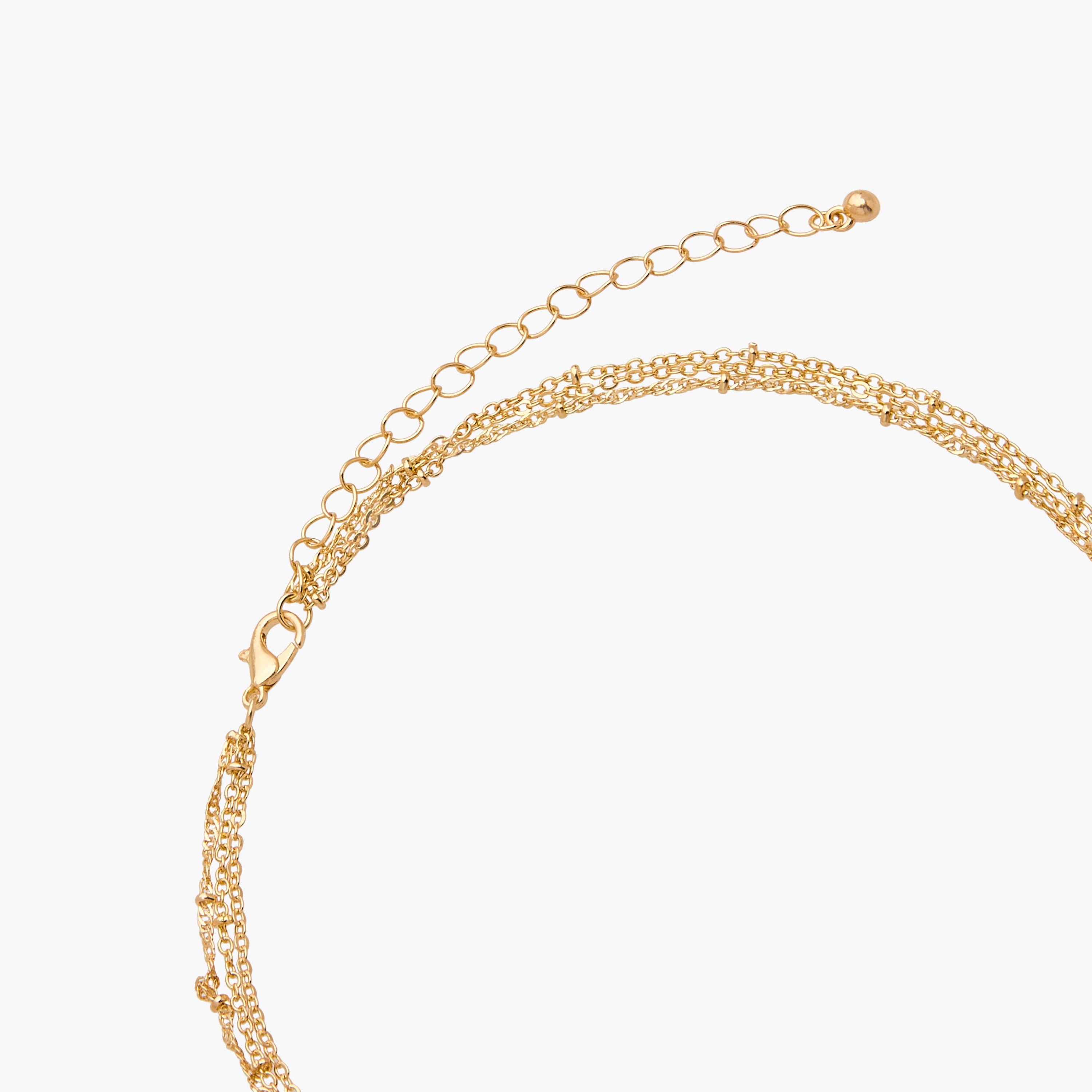 عقد طبقات بدلاية حرف ومشبك إغلاق-women-watchesandjewellery-jewellery-necklacesandpendants-image-4