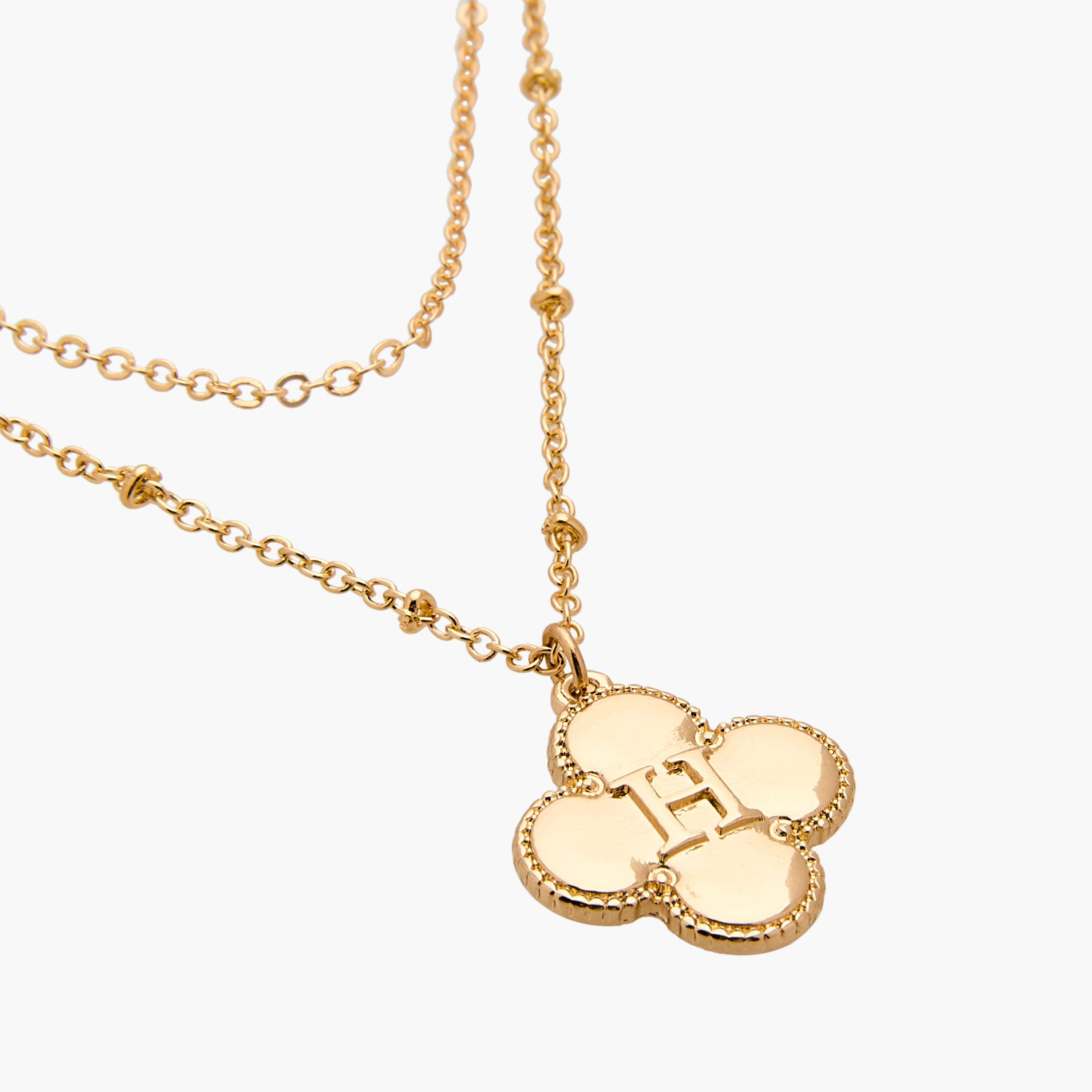 عقد طبقات بدلاية حرف ومشبك إغلاق-women-watchesandjewellery-jewellery-necklacesandpendants-image-5