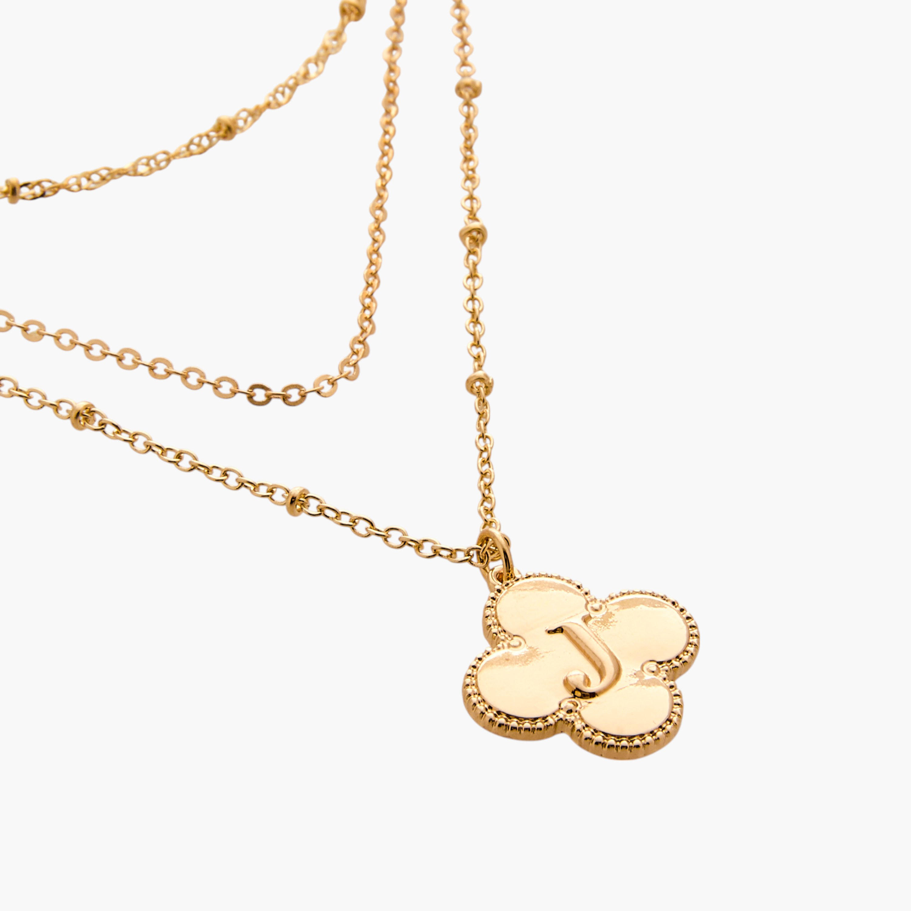 عقد طبقات بدلاية حرف ومشبك إغلاق-women-watchesandjewellery-jewellery-necklacesandpendants-image-5