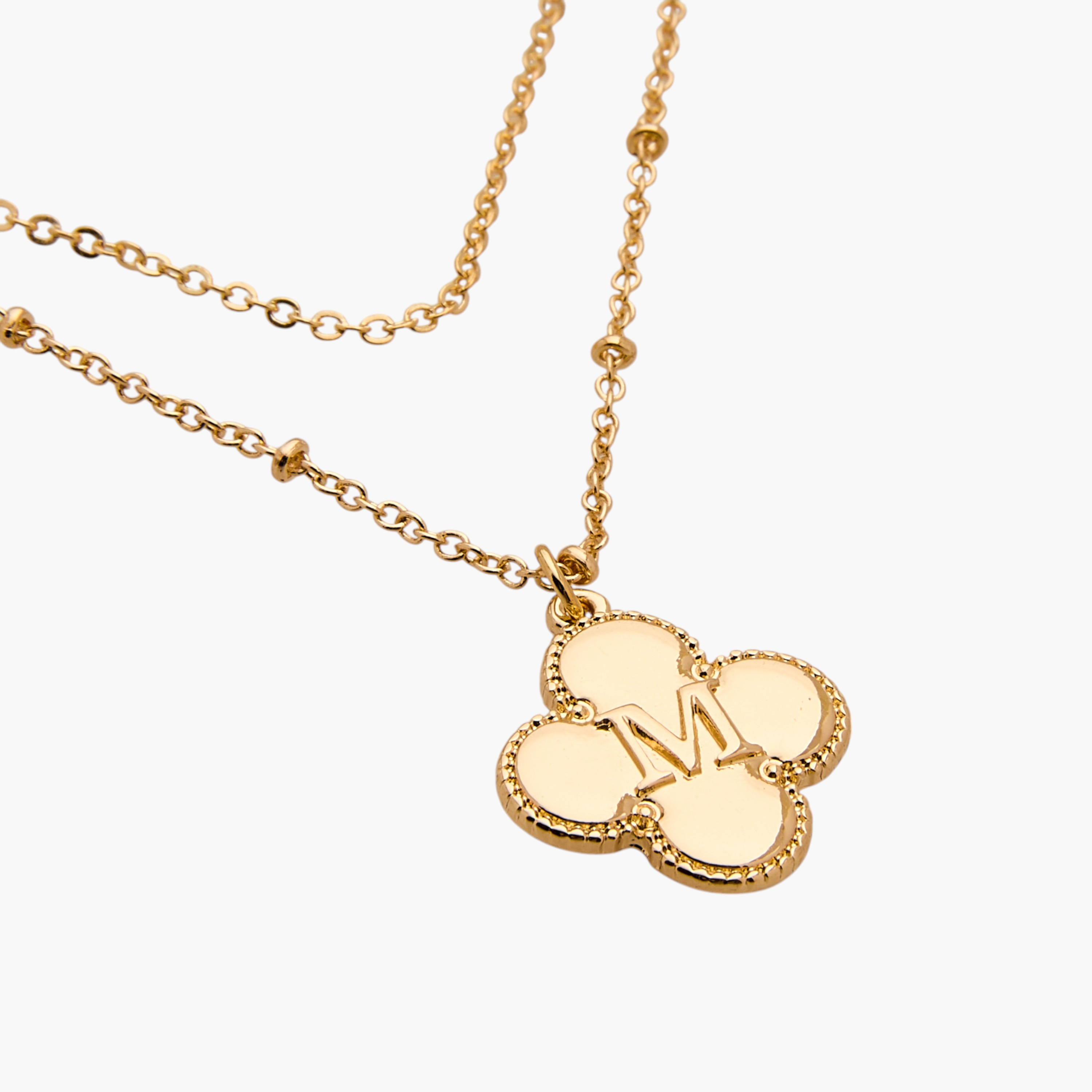 عقد طبقات بدلاية حرف ومشبك إغلاق-women-watchesandjewellery-jewellery-necklacesandpendants-image-5