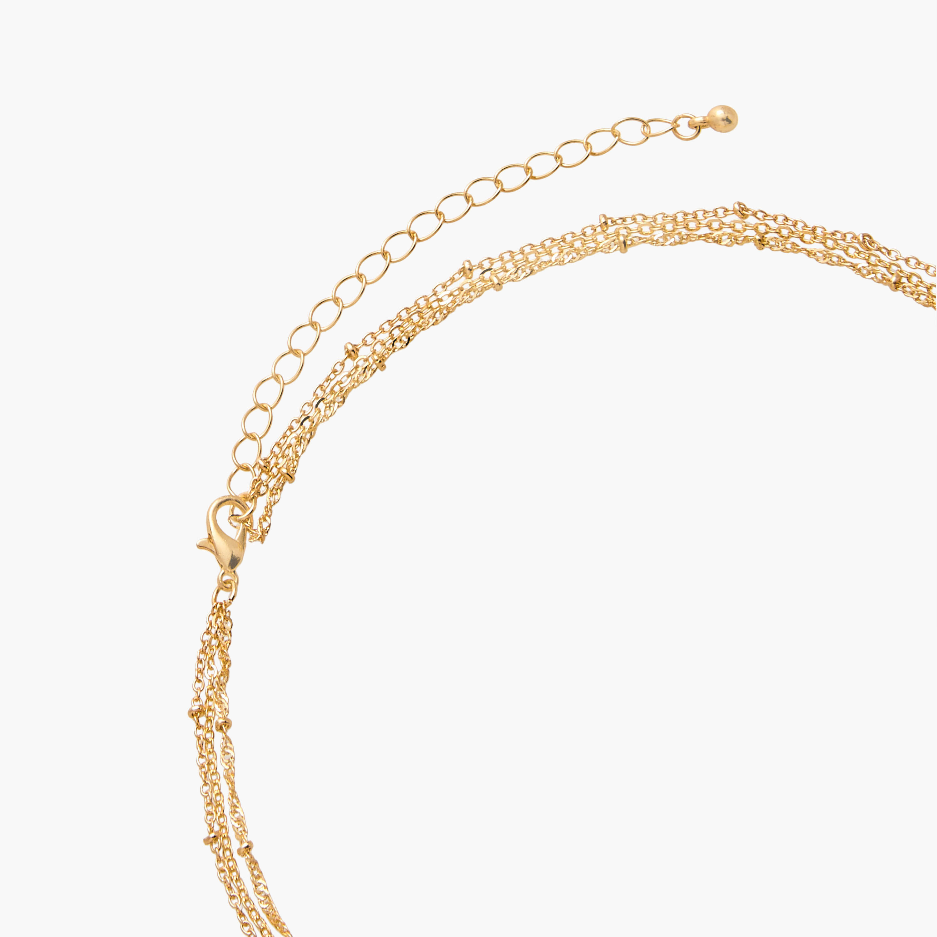 عقد طبقات بدلاية حرف ومشبك إغلاق-women-watchesandjewellery-jewellery-necklacesandpendants-image-4