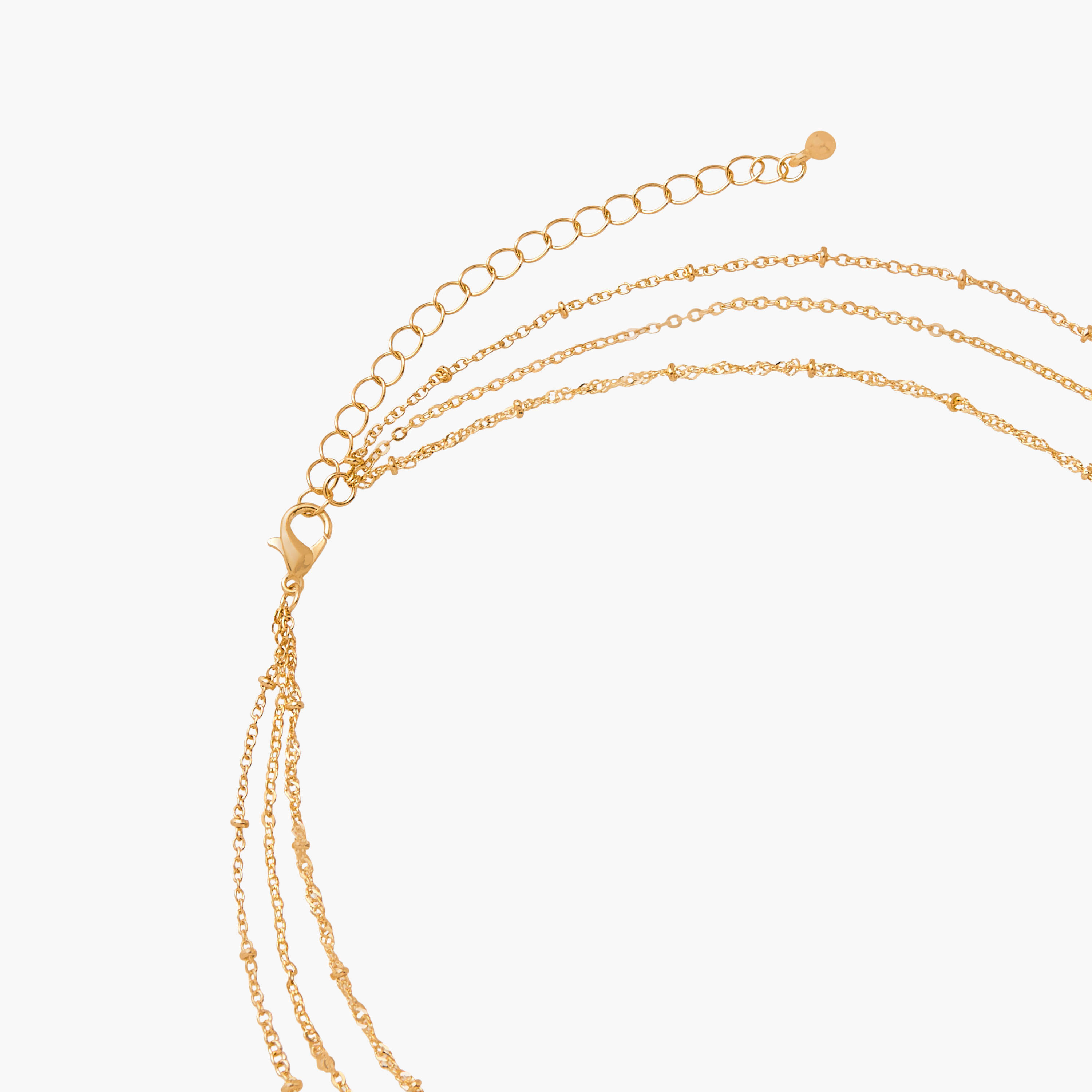 عقد طبقات بدلاية حرف ومشبك إغلاق-women-watchesandjewellery-jewellery-necklacesandpendants-image-4
