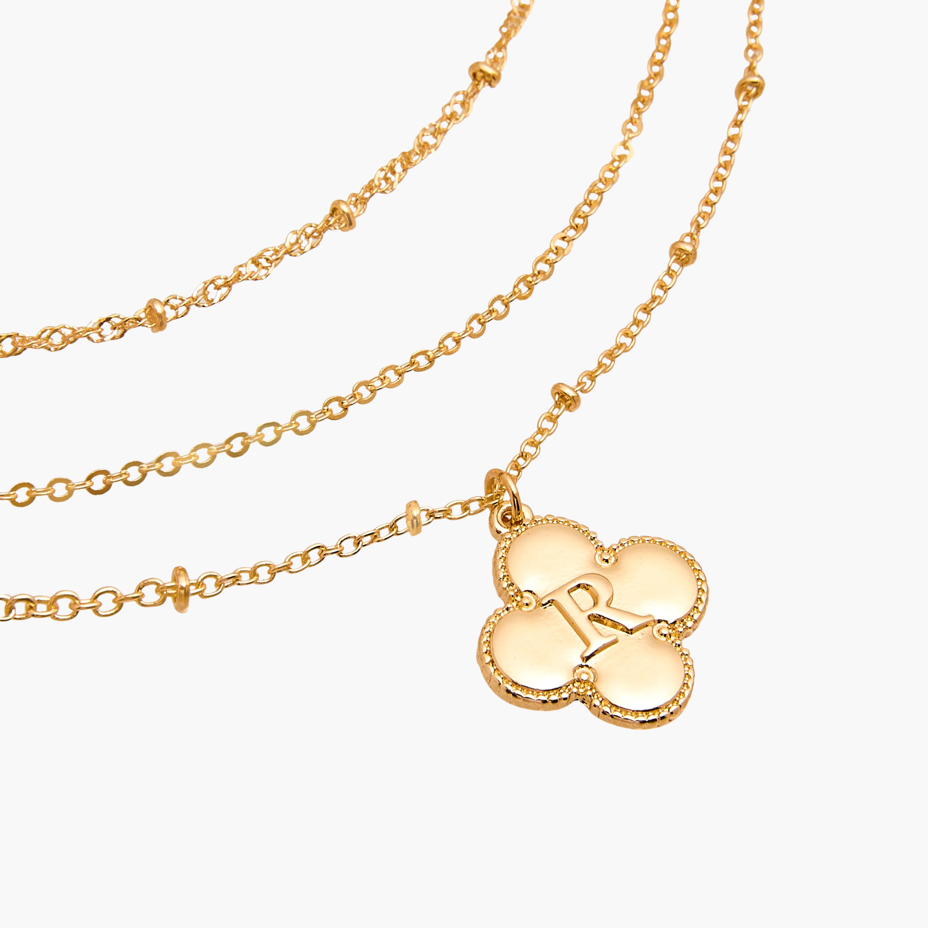عقد طبقات بدلاية حرف ومشبك إغلاق-women-watchesandjewellery-jewellery-necklacesandpendants-image-5